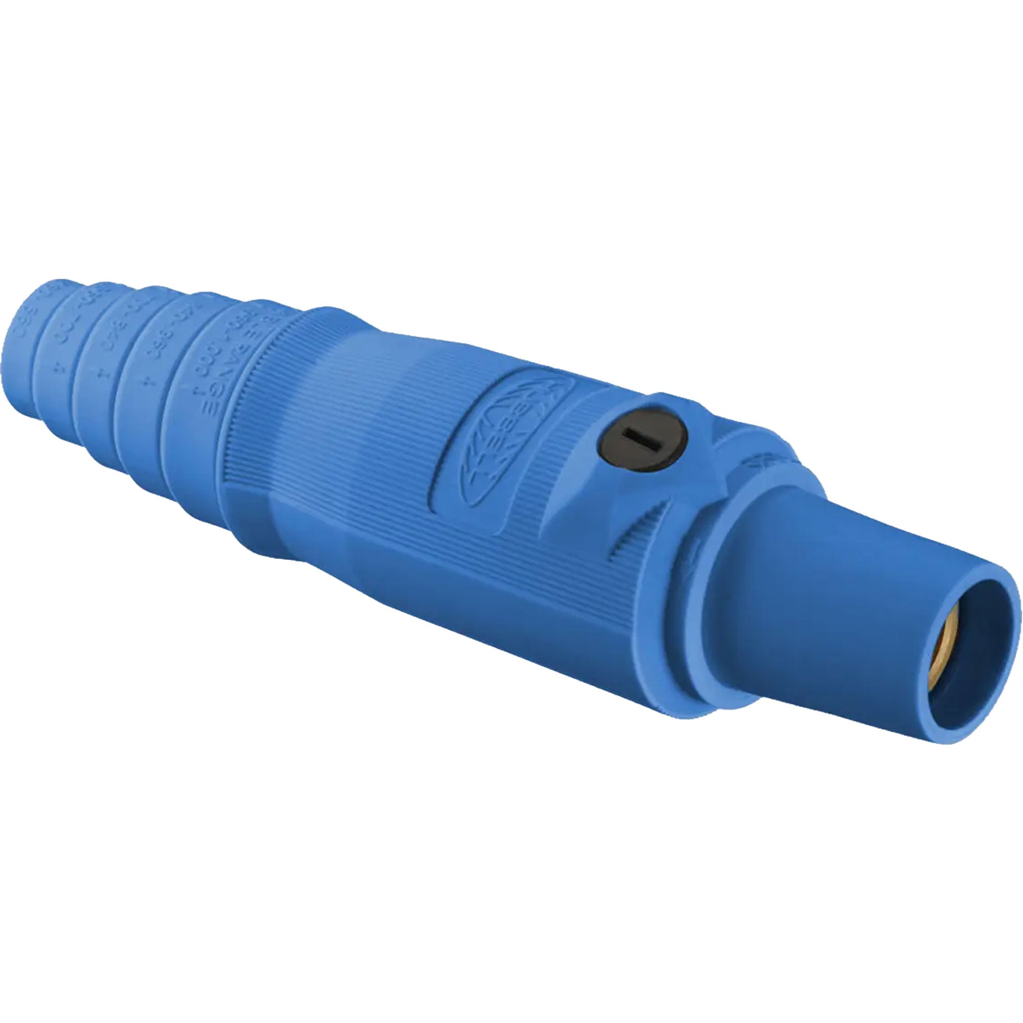 Hubbell HBL300FBL Female 300 Amp Single Pole Cam-Lock Inline Plug (Blue)