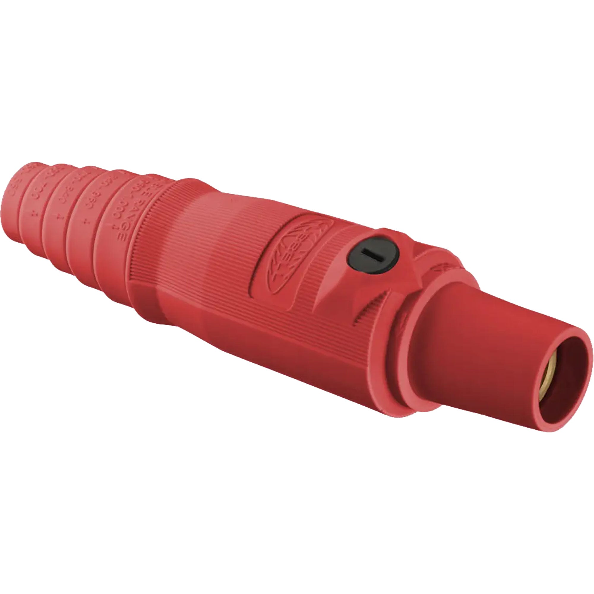 Hubbell HBL300FR Female 300 Amp Single Pole Cam-Lock Inline Plug (Red)