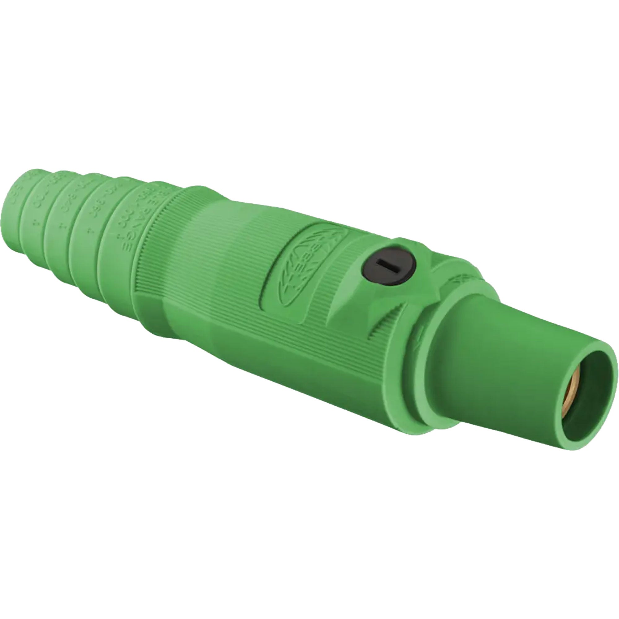 Hubbell HBL400FGN Female 400 Amp Single Pole Cam-Lock Inline Plug (Green)
