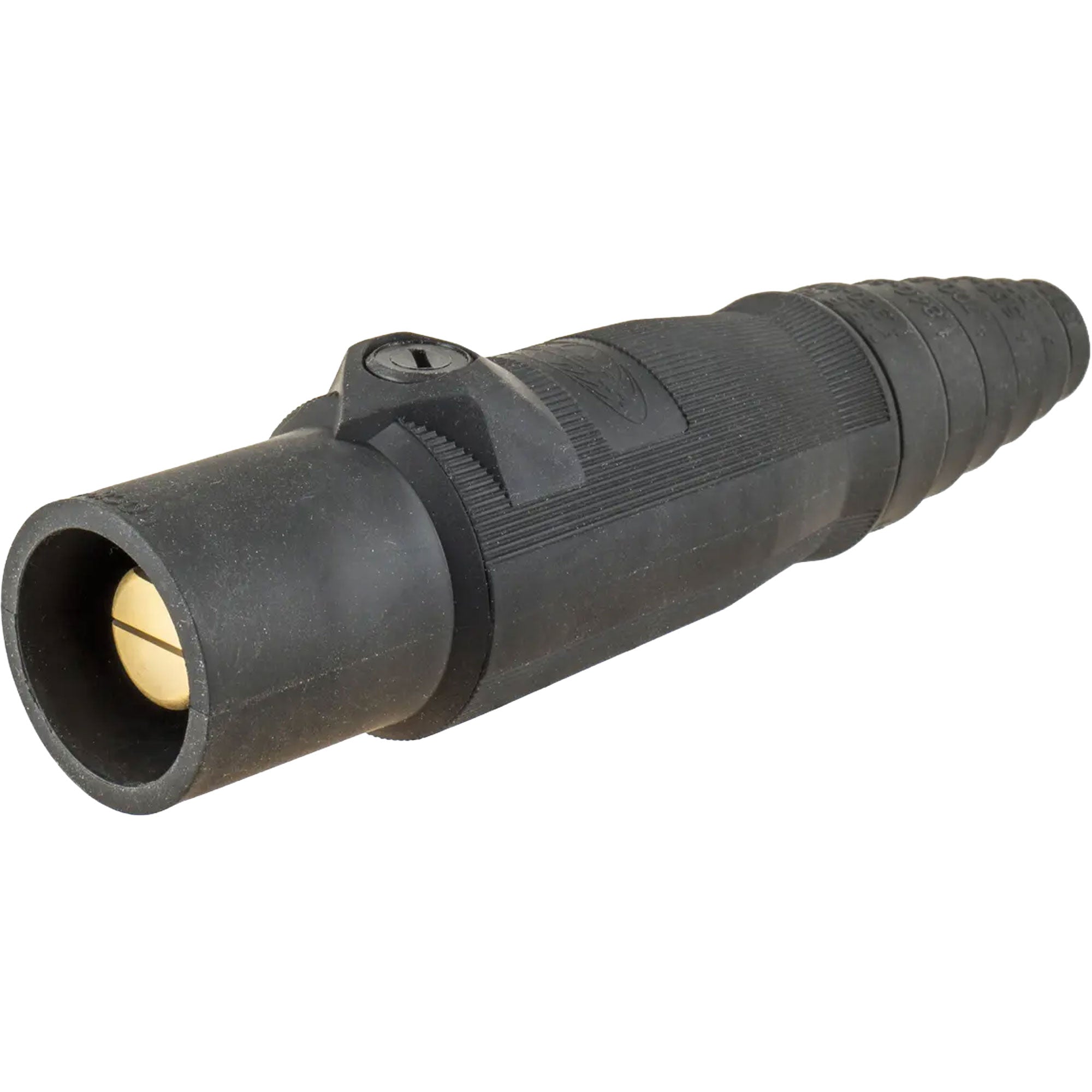 Hubbell HBL400MBK Male 400 Amp Single Pole Cam-Lock Inline Plug (Black)