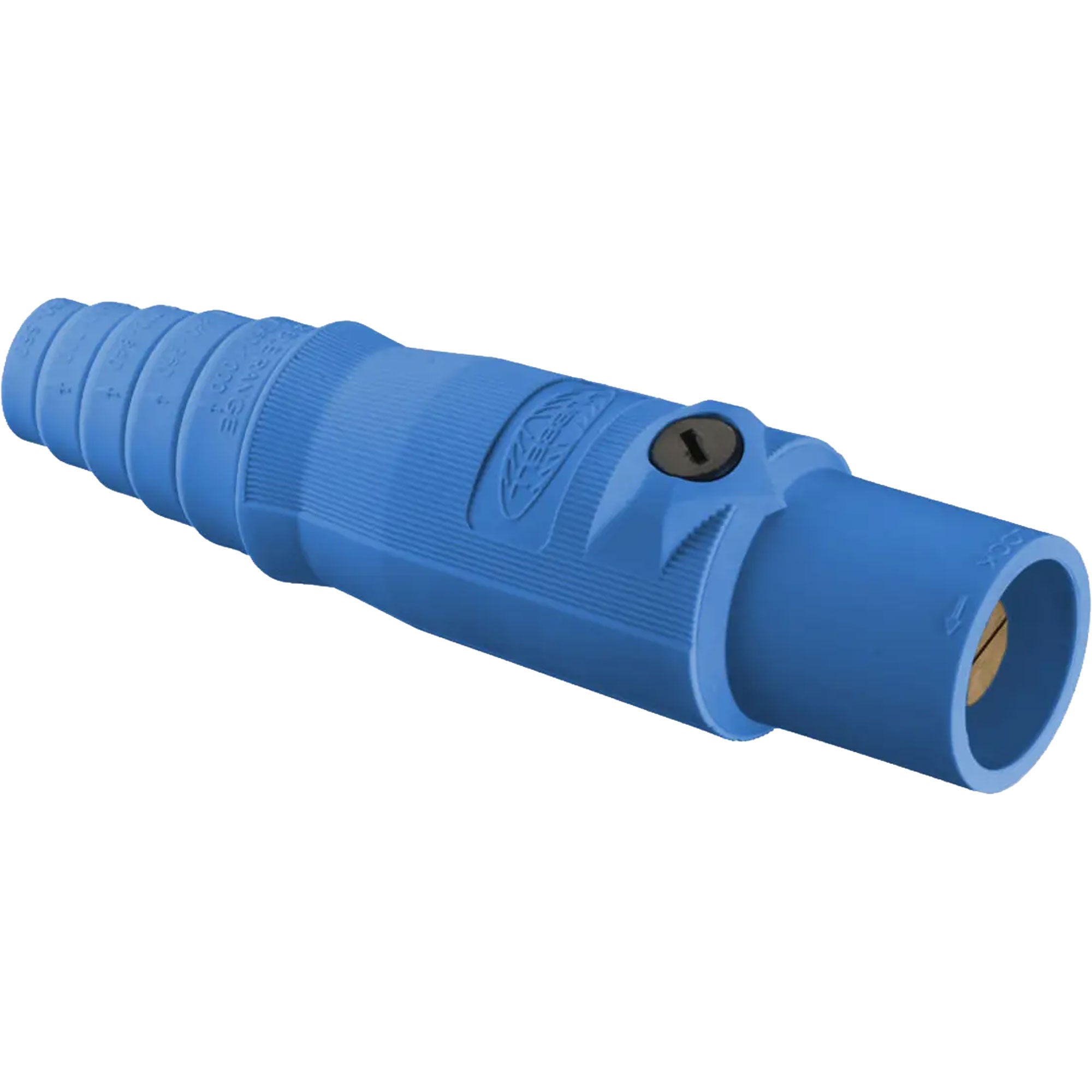 Hubbell HBL400MBL Male 400 Amp Single Pole Cam-Lock Inline Plug (Blue)