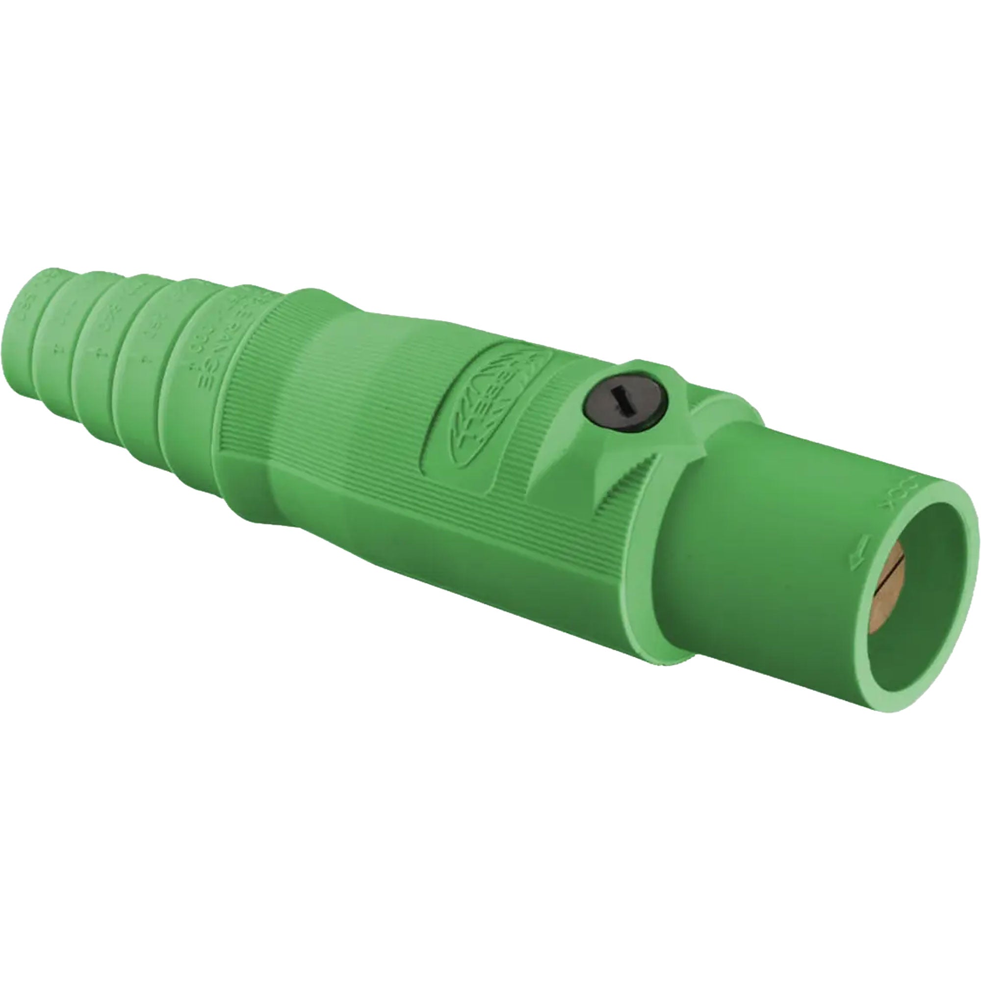 Hubbell HBL400MGN Male 400 Amp Single Pole Cam-Lock Inline Plug (Green)