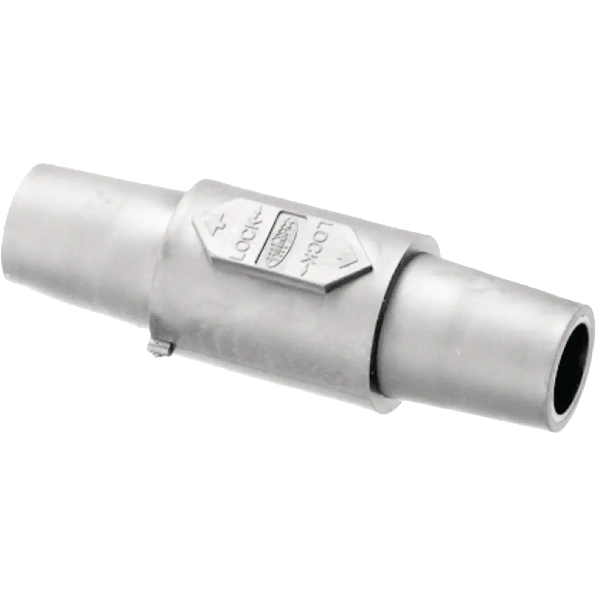 Hubbell HBLDFW Female to Female 400 Amp Single Pole Cam-Lock Inline Coupler Gender Reverser (White) Image 1