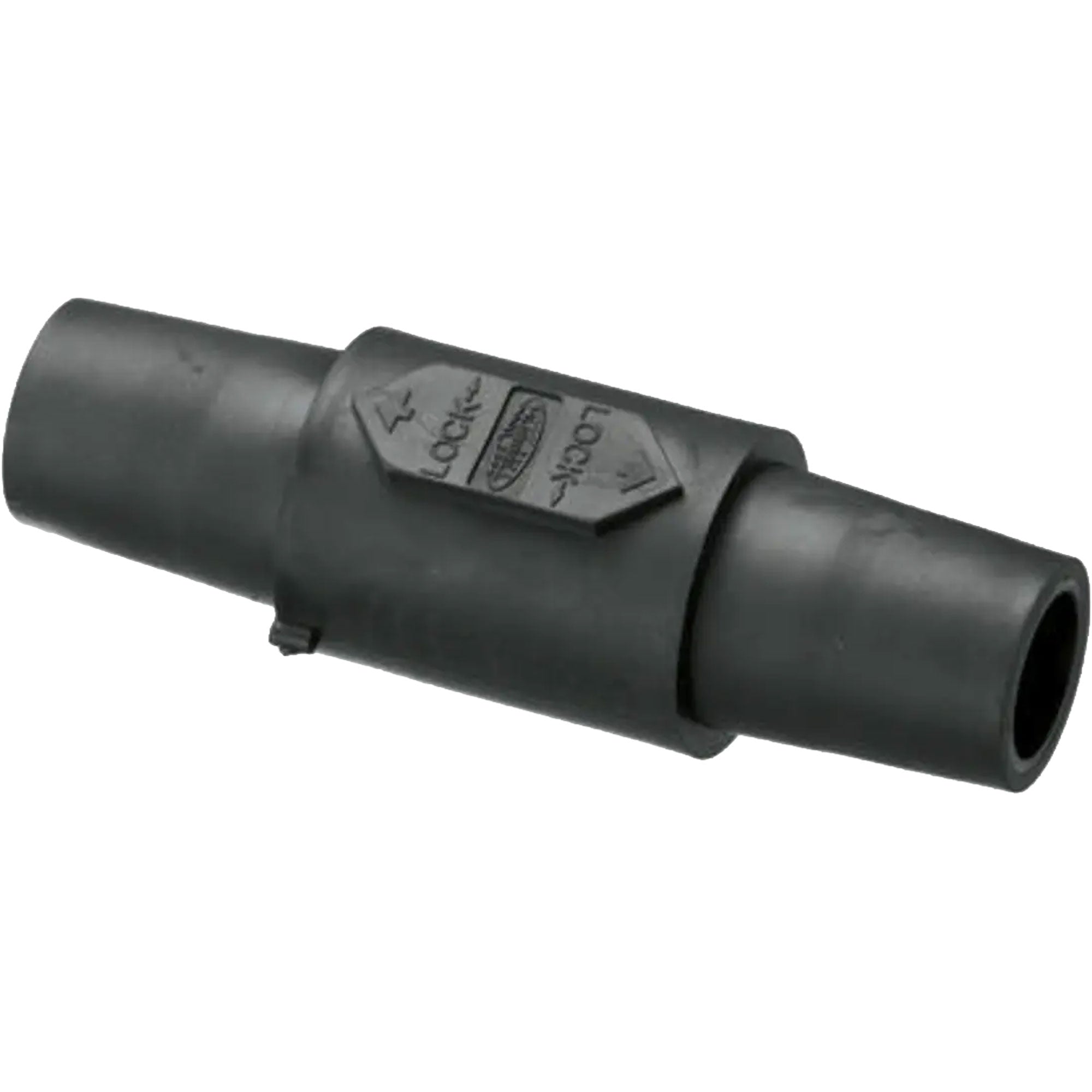 Hubbell HBLDFBK Female to Female 400 Amp Single Pole Cam-Lock Inline Coupler Gender Reverser (Black) Image 1