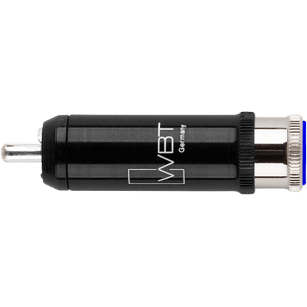 WBT 0110-Ag NextGen Silver Signature Male RCA Connector (Single, Blue)