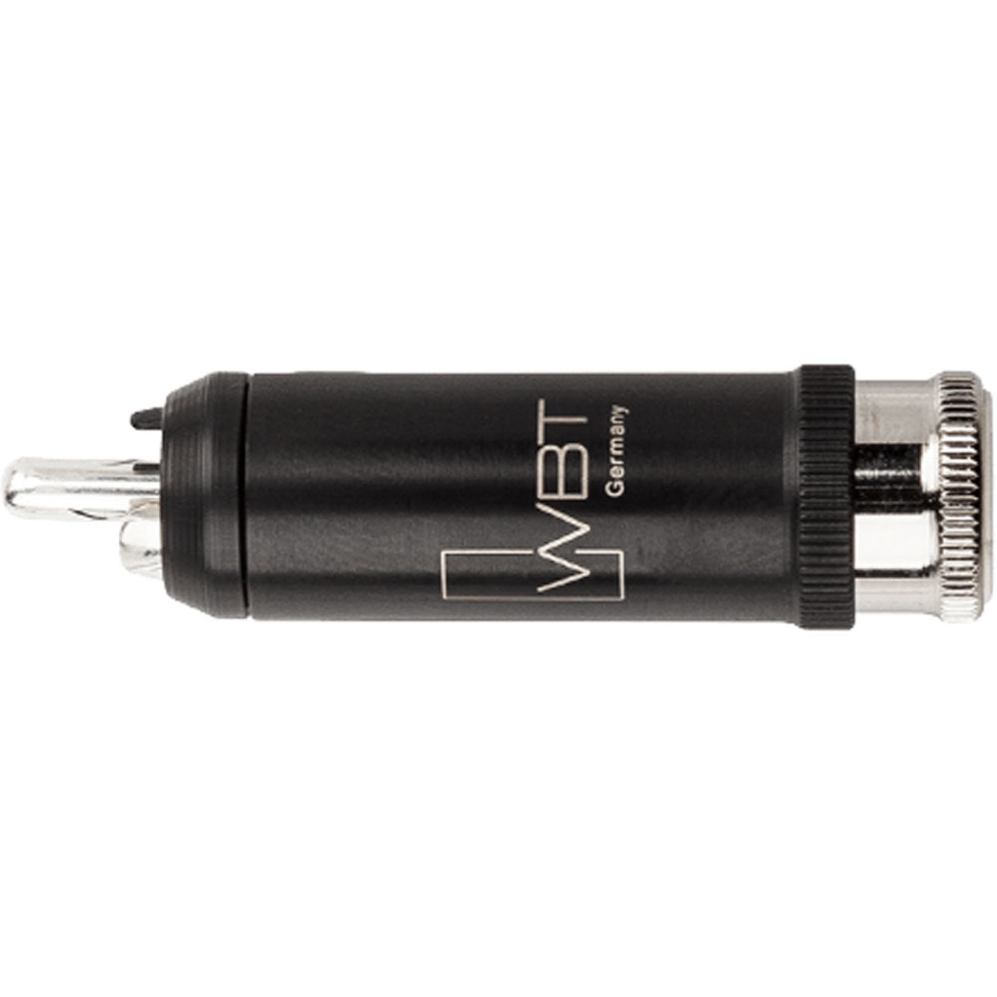 WBT 0114-Ag NextGen Silver Signature Male RCA Connector (Single, White) Image 1