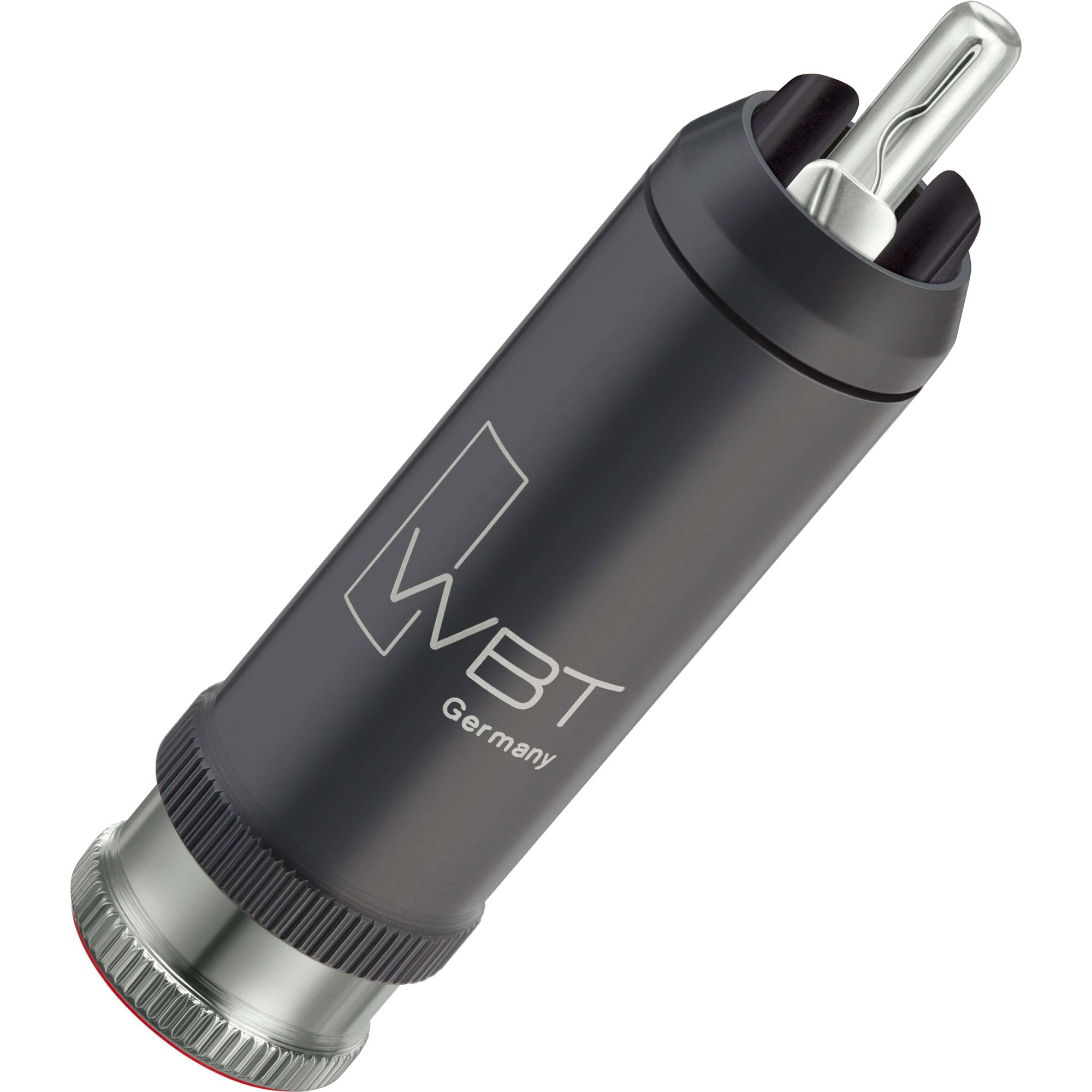WBT 0114-Ag NextGen Silver Signature Male RCA Connector (Single, White) Image 3