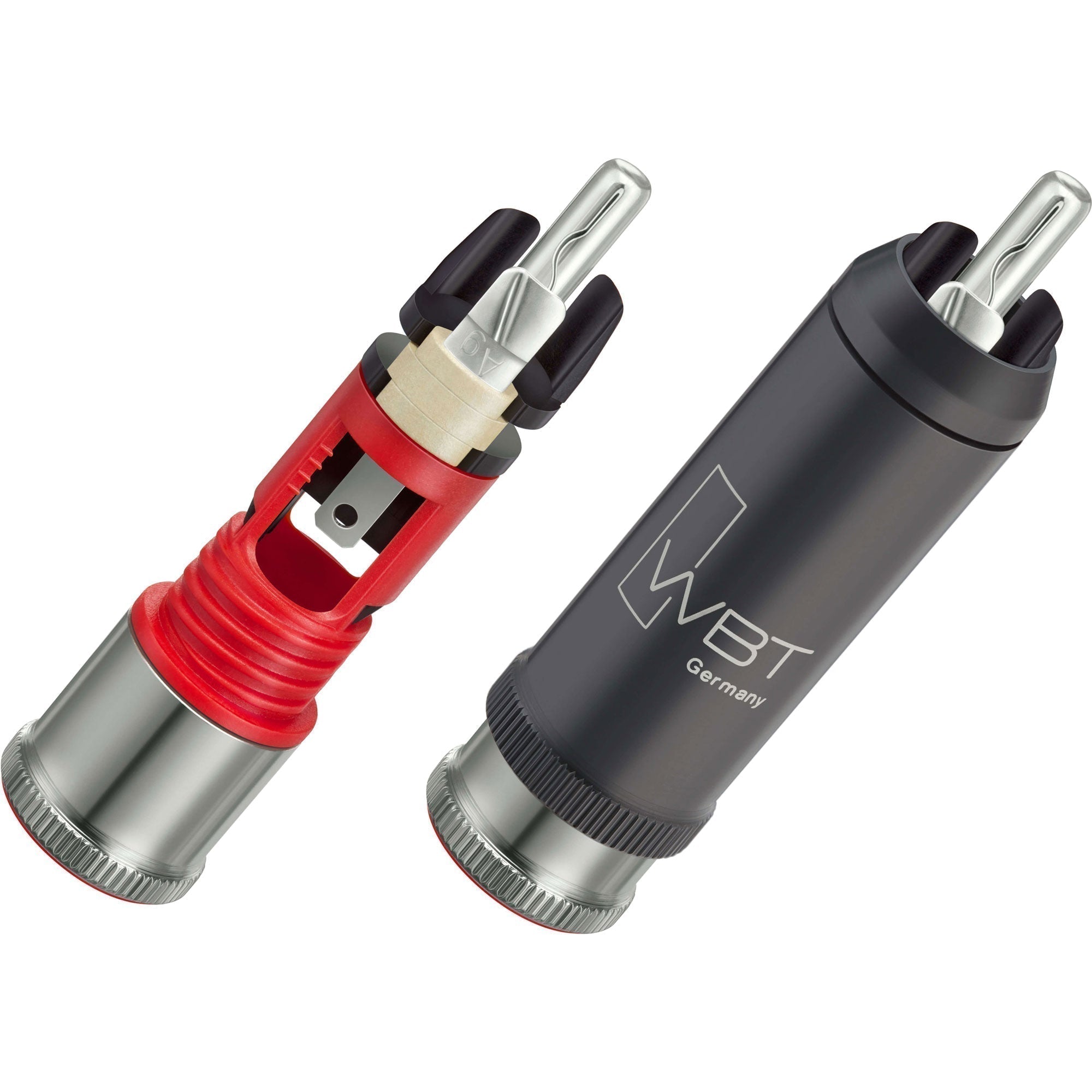 WBT 0114-Ag NextGen Silver Signature Male RCA Connector (Single, White) Image 2