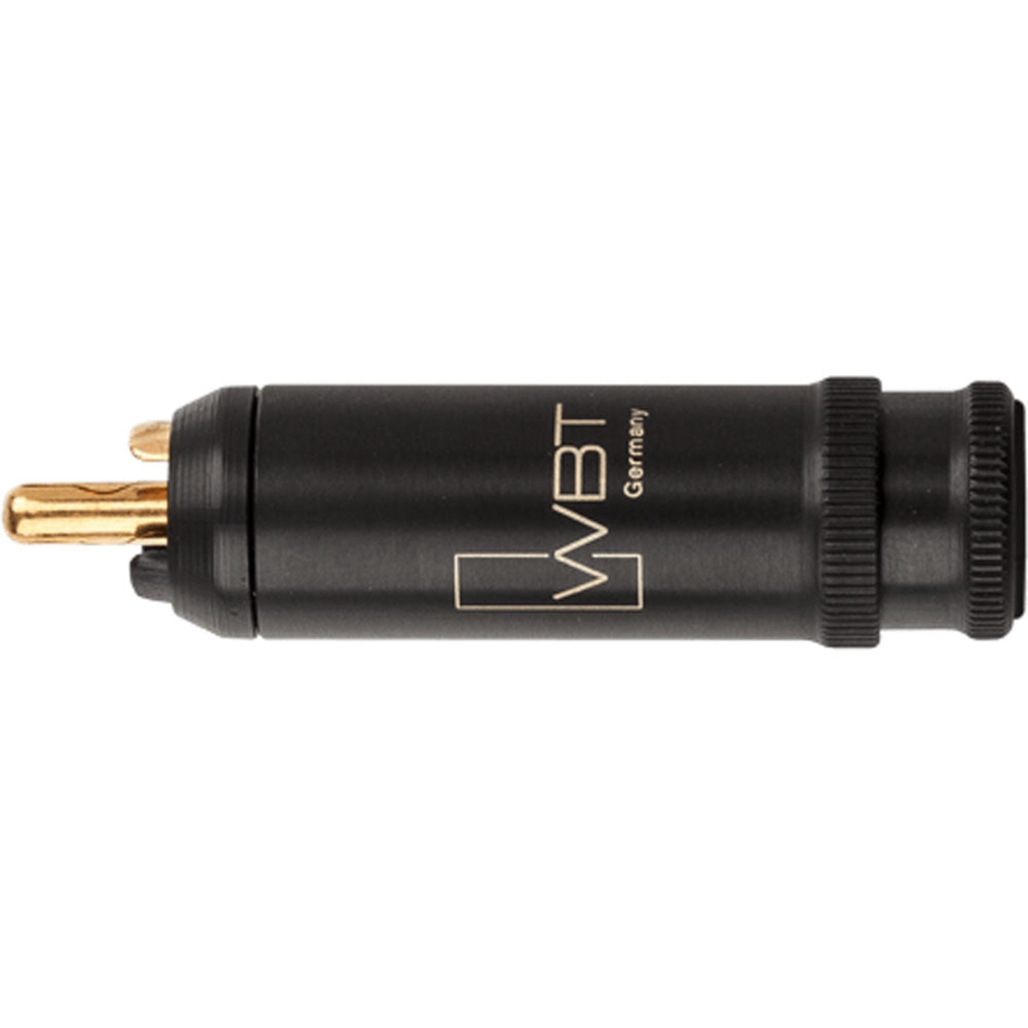 WBT 0114-Cu NextGen Gold Topline Male RCA Connector (Single, Black)