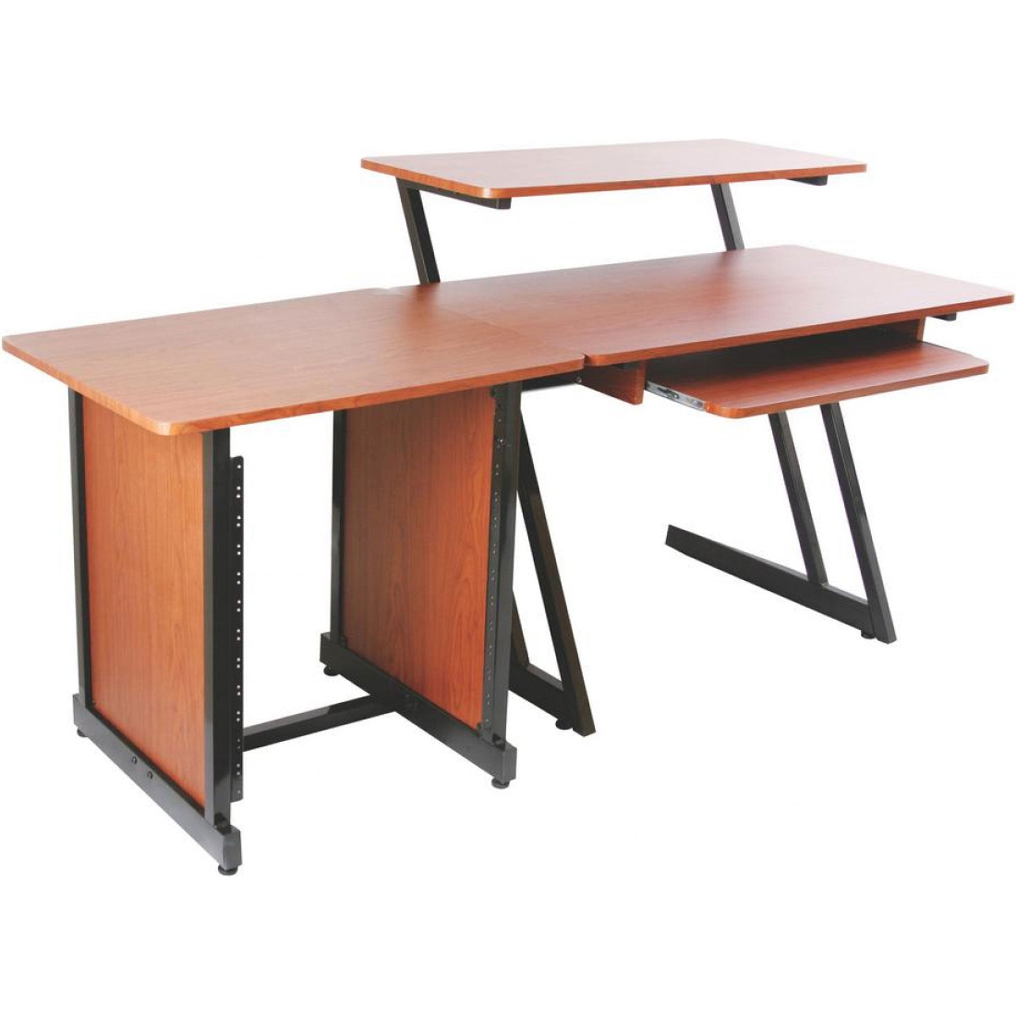 On-Stage WSR7500RB Rack Cabinet (Rosewood with Black Steel)