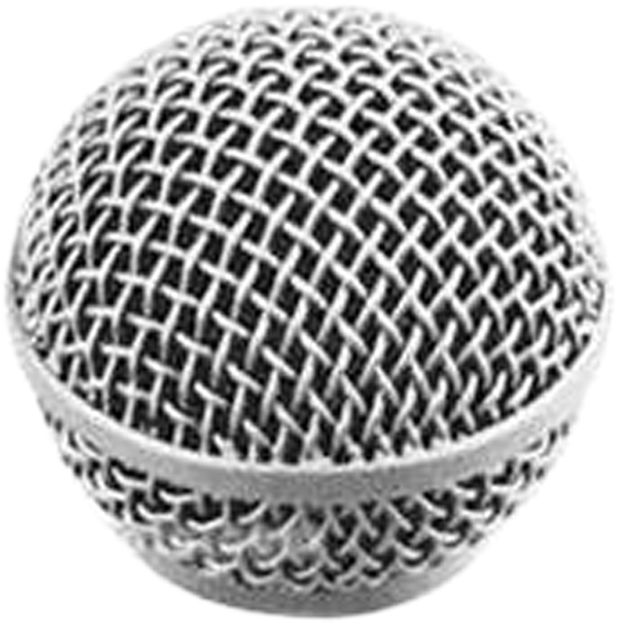 WindTech RG-58 Universal Replacement Microphone Grill (Silver)