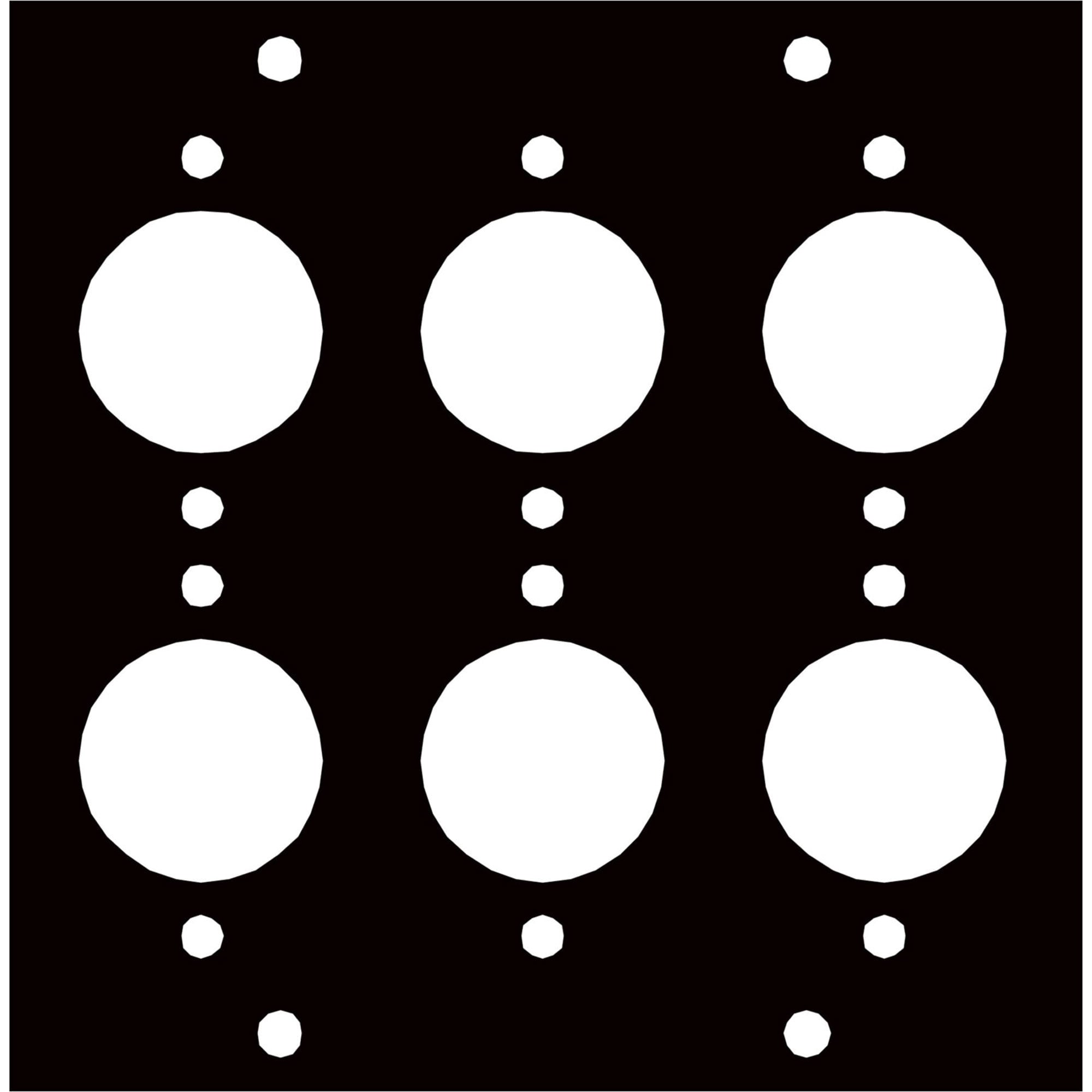 Middle Atlantic UCP-XLRM6 UCP Panel for Six XLR Male