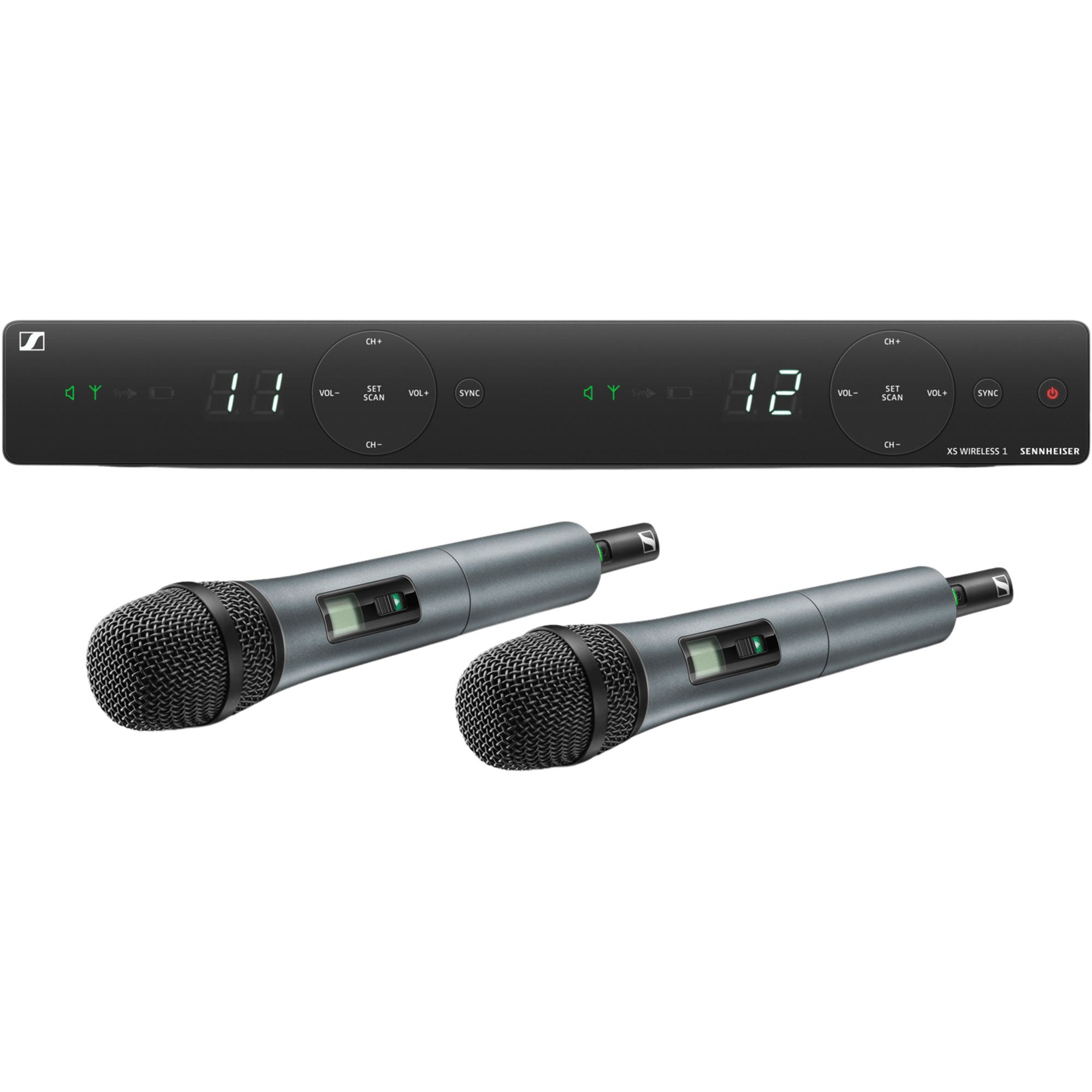 Sennheiser XSW 1-825 UHF Dual-Vocal System with Two e825 Handheld Microphones (A: 548-572 MHz)