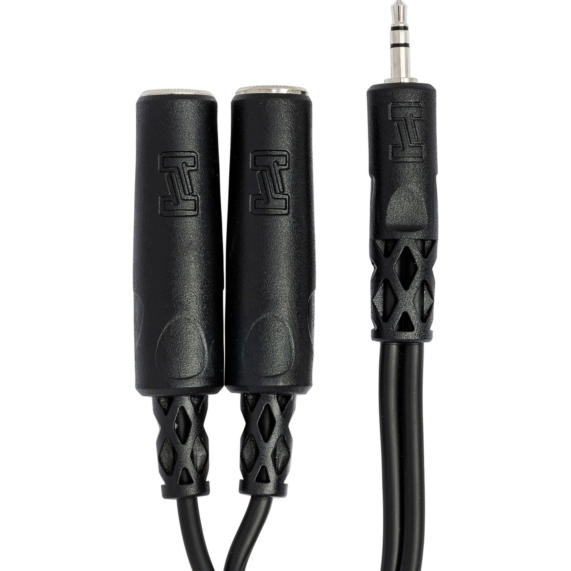 Hosa YMP-233 Male 3.5mm TRS to Dual Female 1/4" TRS Y Cable