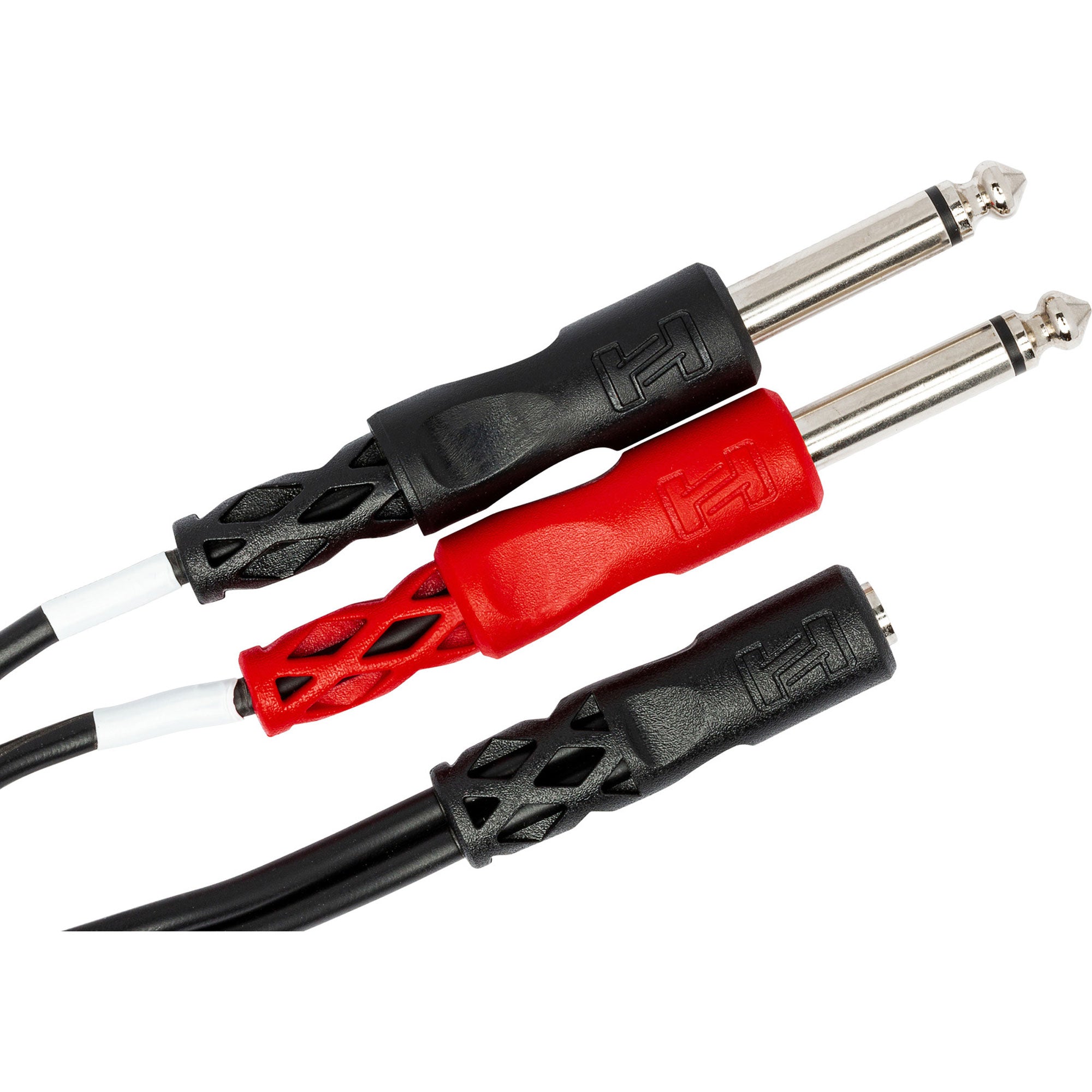 Hosa YMP-434 Female 3.5mm TRS to Dual Male 1/4" TS Stereo Breakout Cable