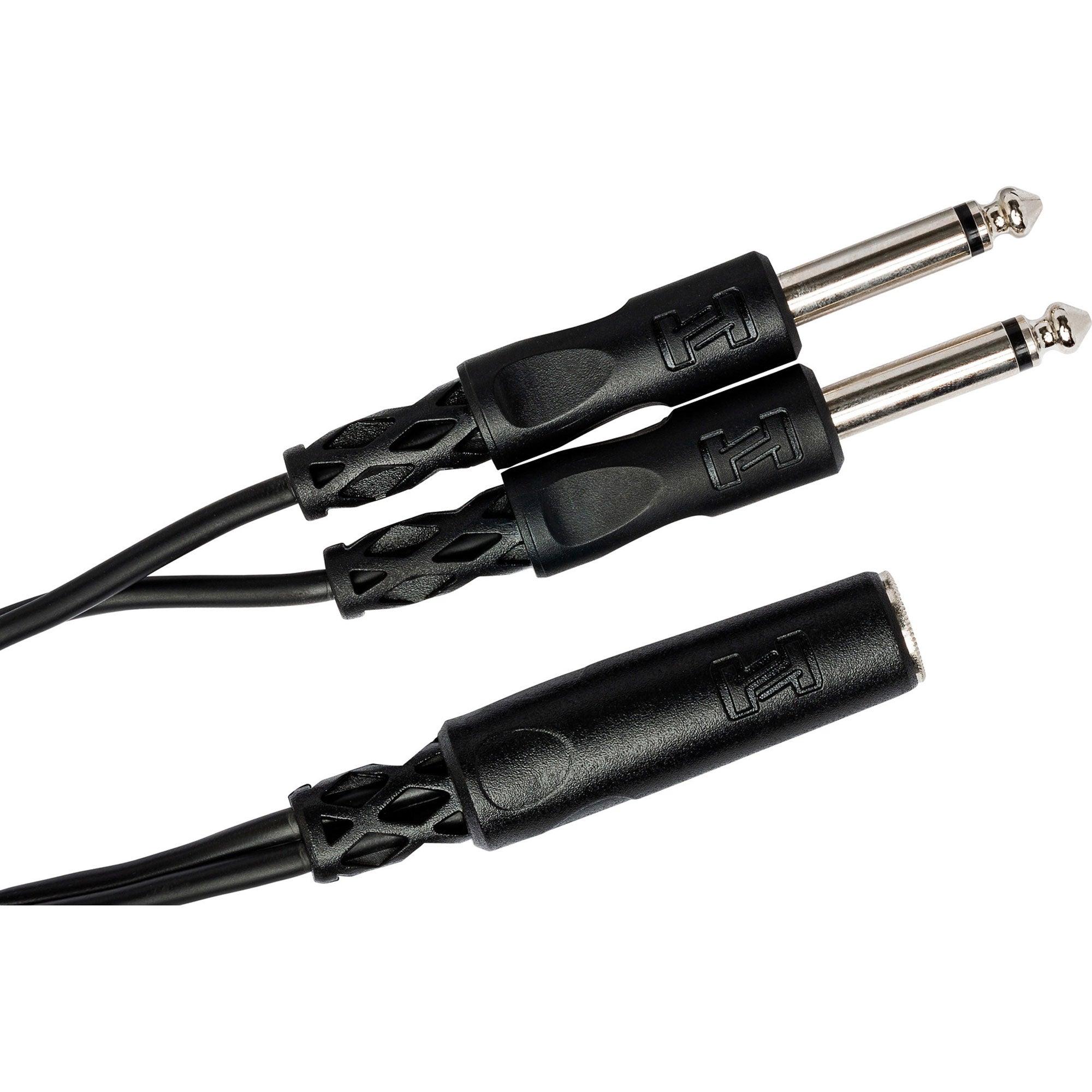 Hosa YPP-106 1/4" TS Female to Dual 1/4" TS Male Y Cable