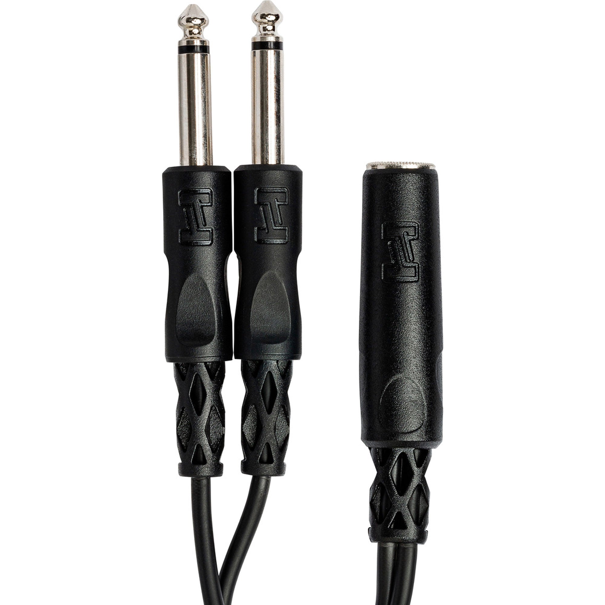 Hosa YPP-106 1/4" TS Female to Dual 1/4" TS Male Y Cable