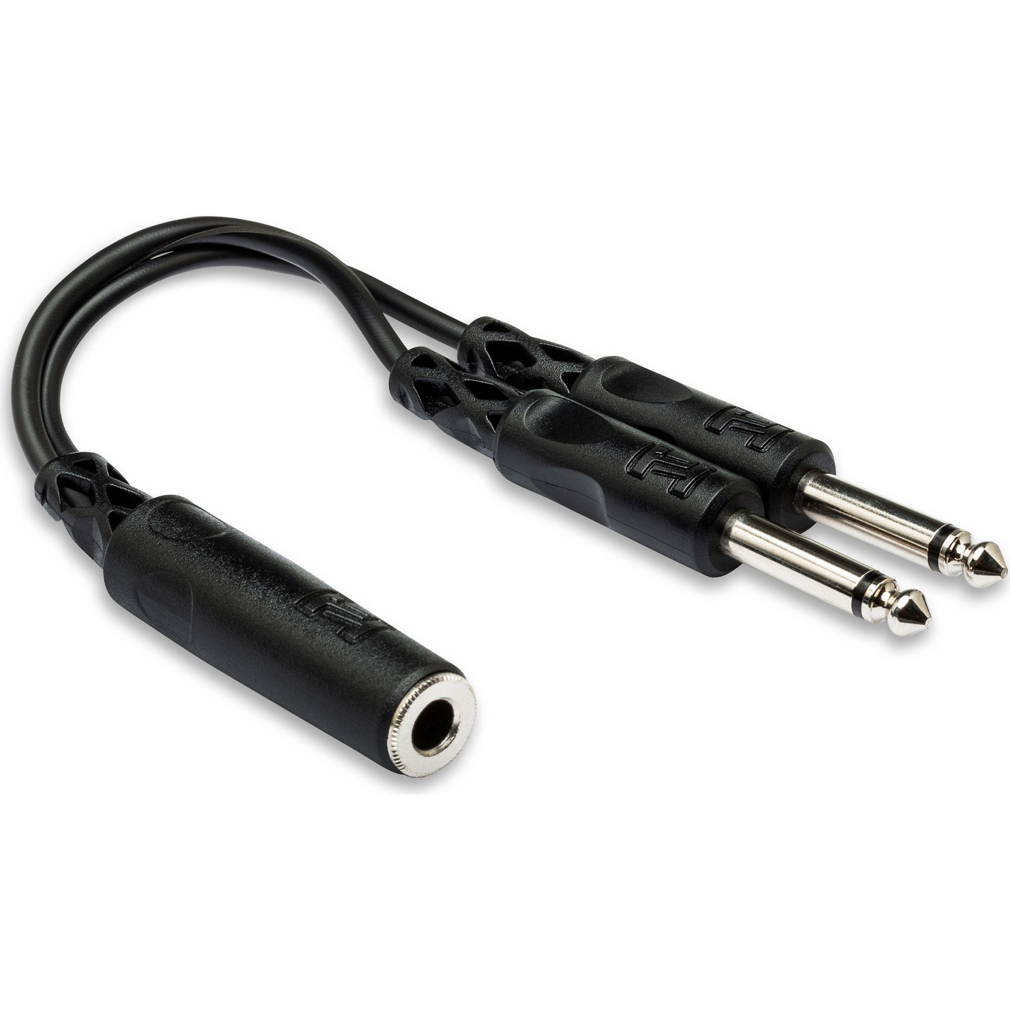 Hosa YPP-106 1/4" TS Female to Dual 1/4" TS Male Y Cable