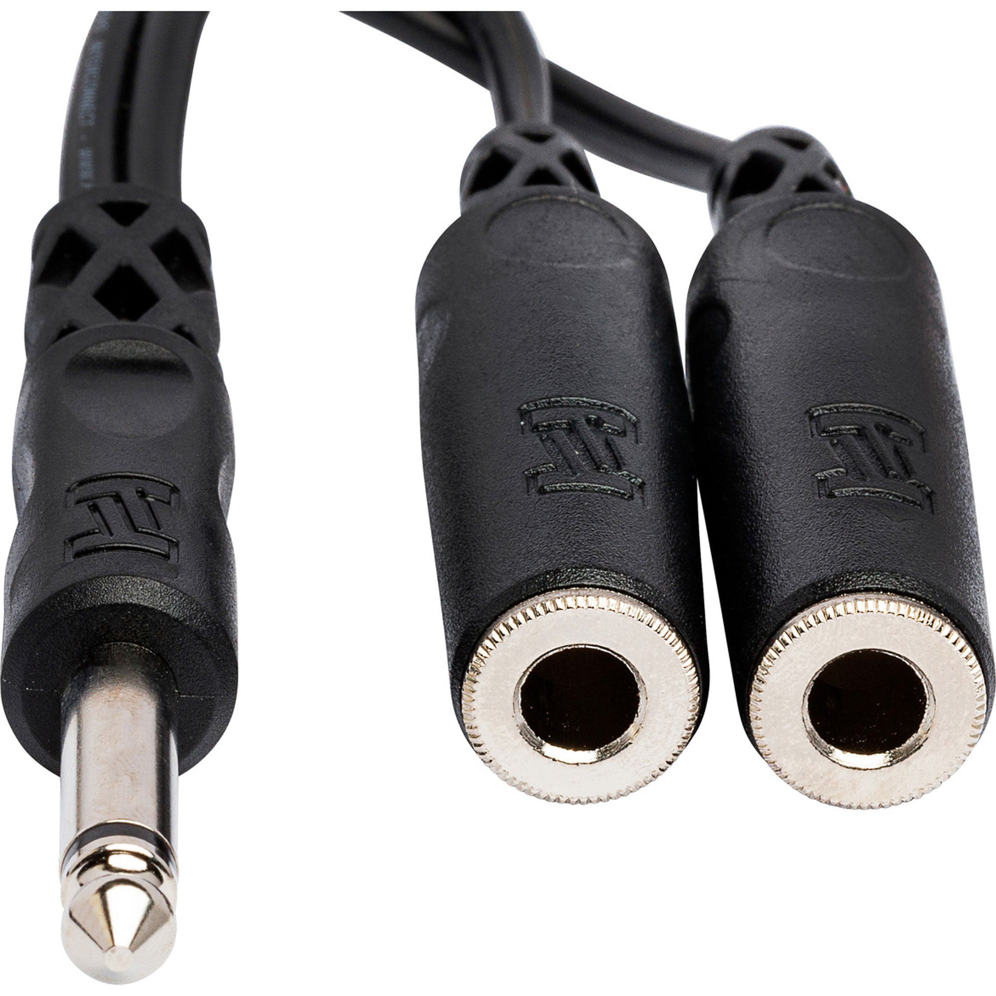Hosa YPP-111 1/4" TS Male to Dual 1/4" TS Female Y Cable