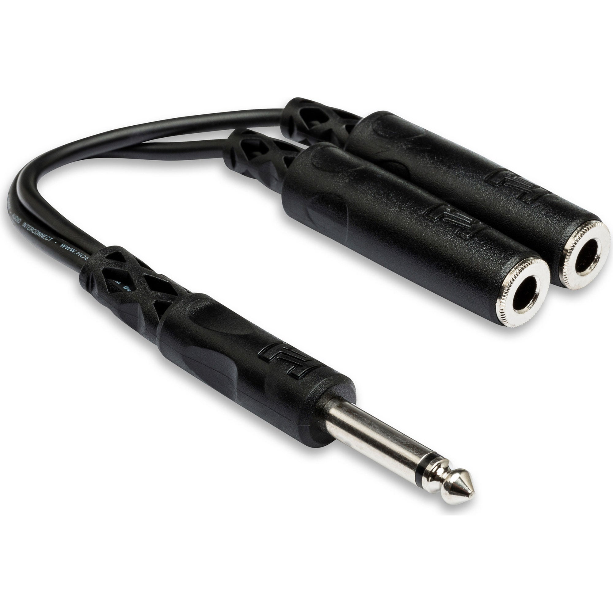 Hosa YPP-111 1/4" TS Male to Dual 1/4" TS Female Y Cable