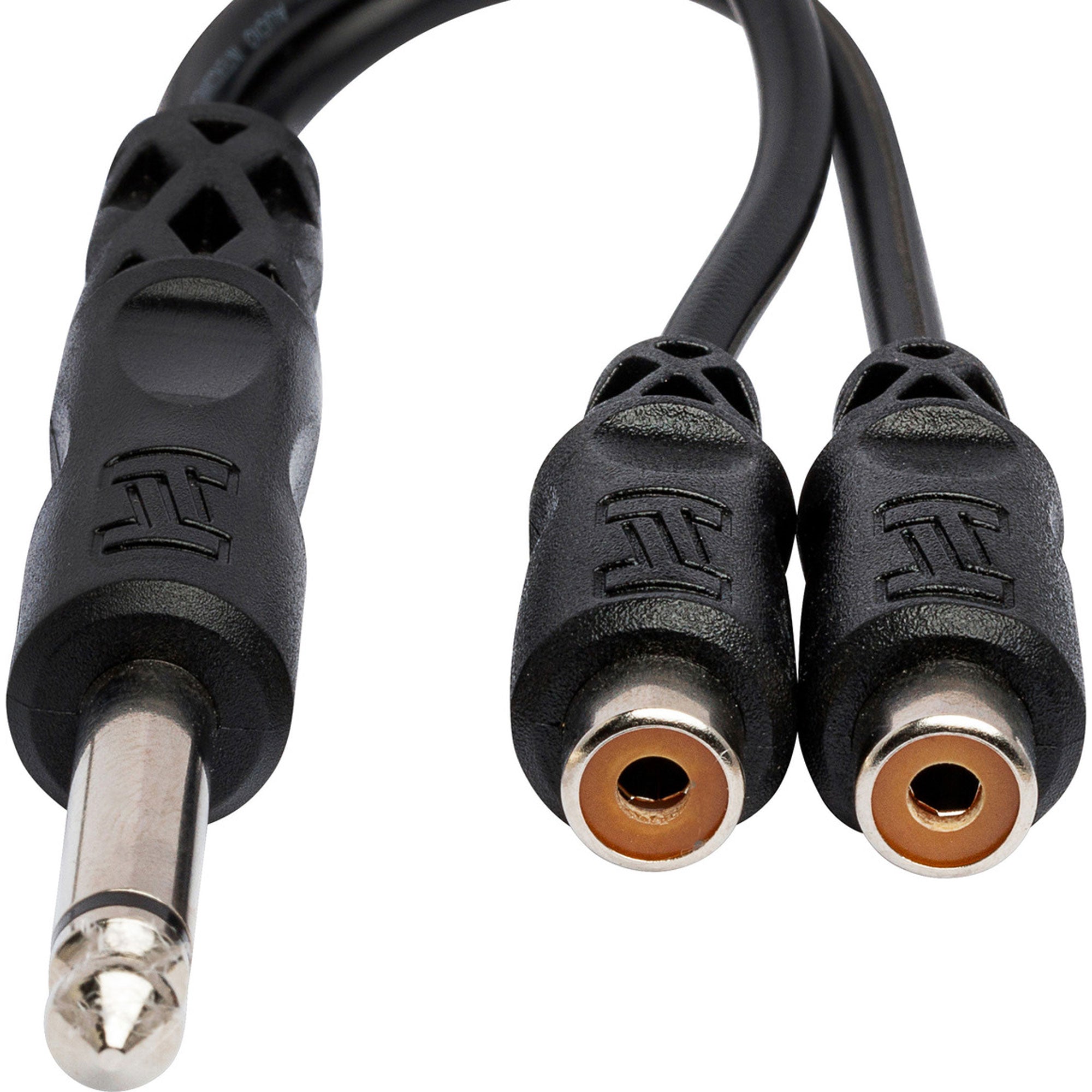 Hosa YPR-103 1/4" TS Male to Dual RCA Female Y Cable