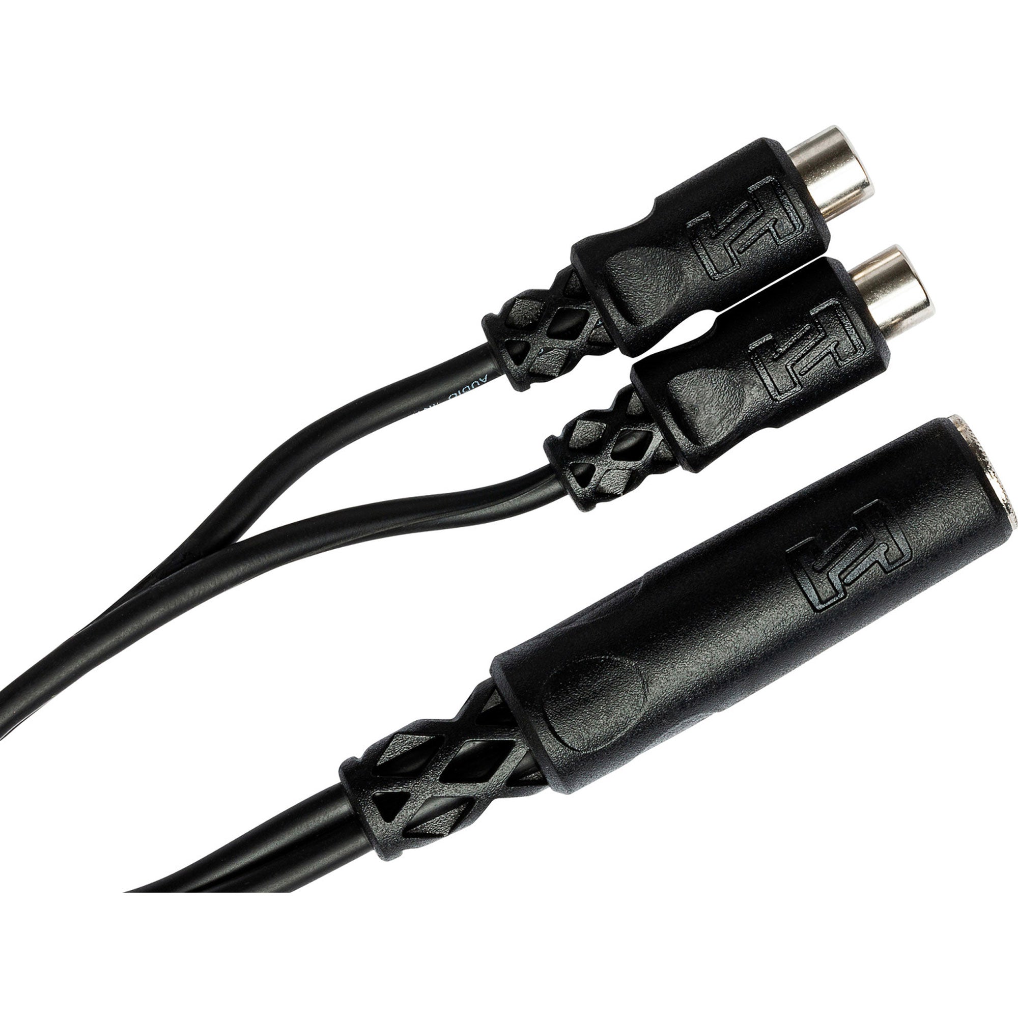 Hosa YRA-115 1/4" TS Female to Dual RCA Y Cable