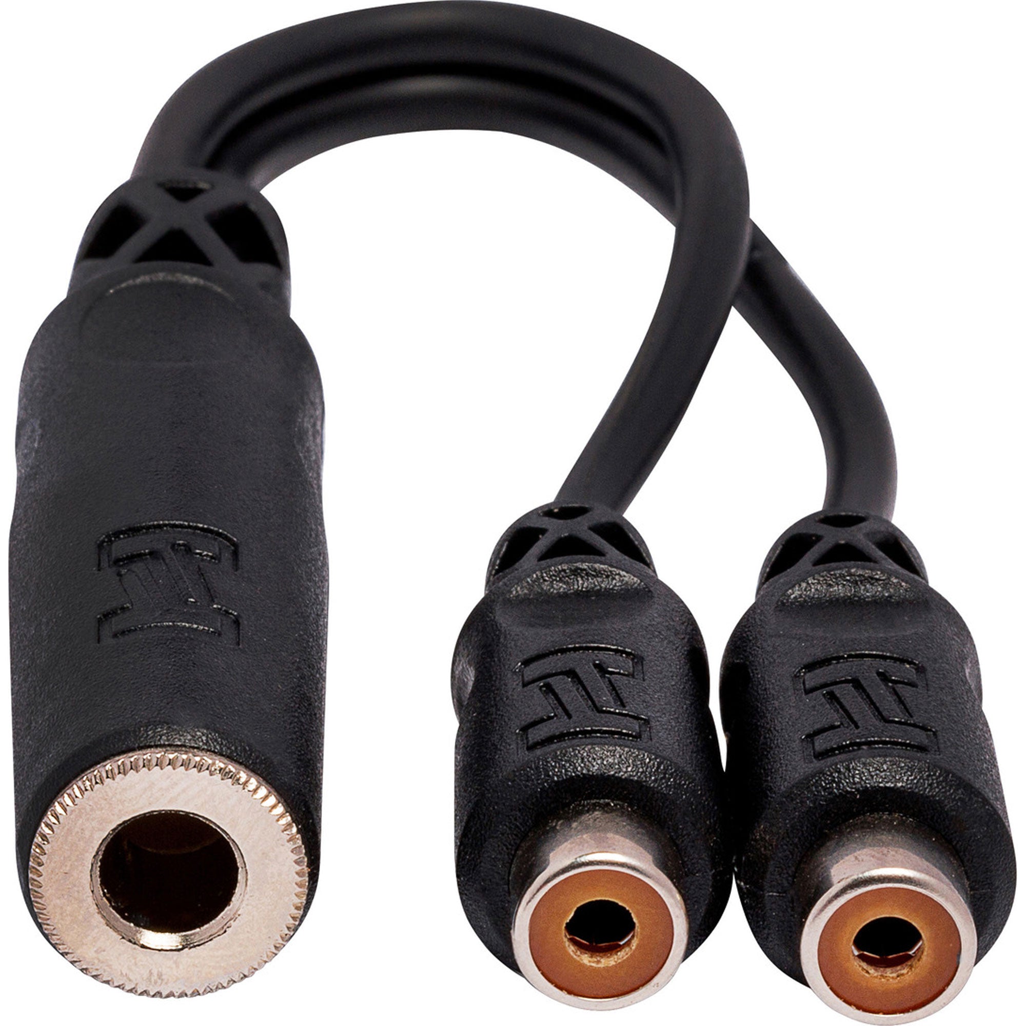 Hosa YRA-115 1/4" TS Female to Dual RCA Y Cable