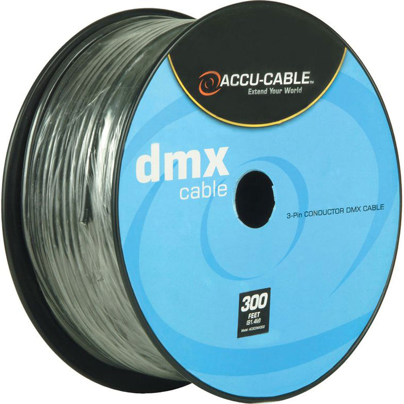 American DJ Accu-Cable AC3CDMX300 3-Pin DMX Cable (300' Spool)
