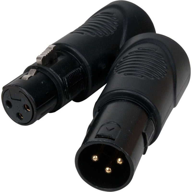 American DJ Accu-Cable ACRJ453PSET Professional Grade RJ45 to 3-Pin DMX XLR Adapters