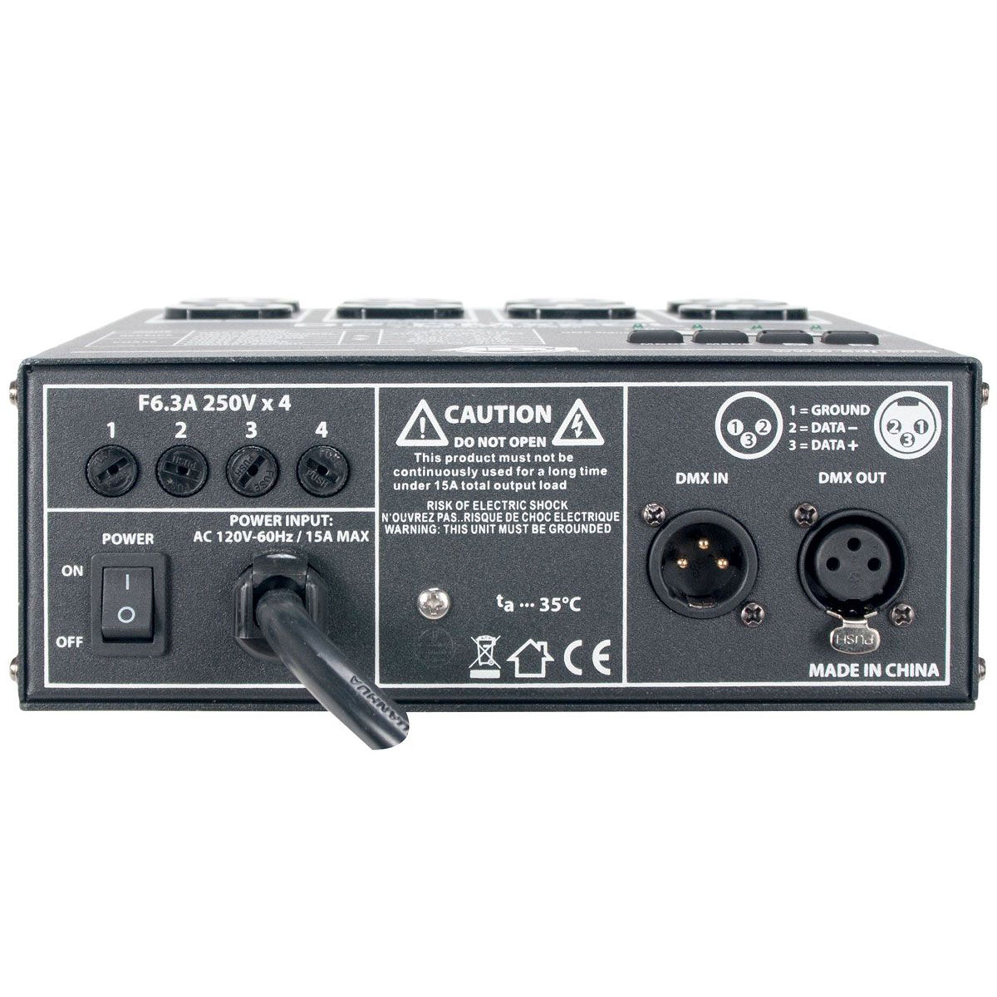 American DJ DP-DMX20L 4-Channel DMX Dimmer Pack