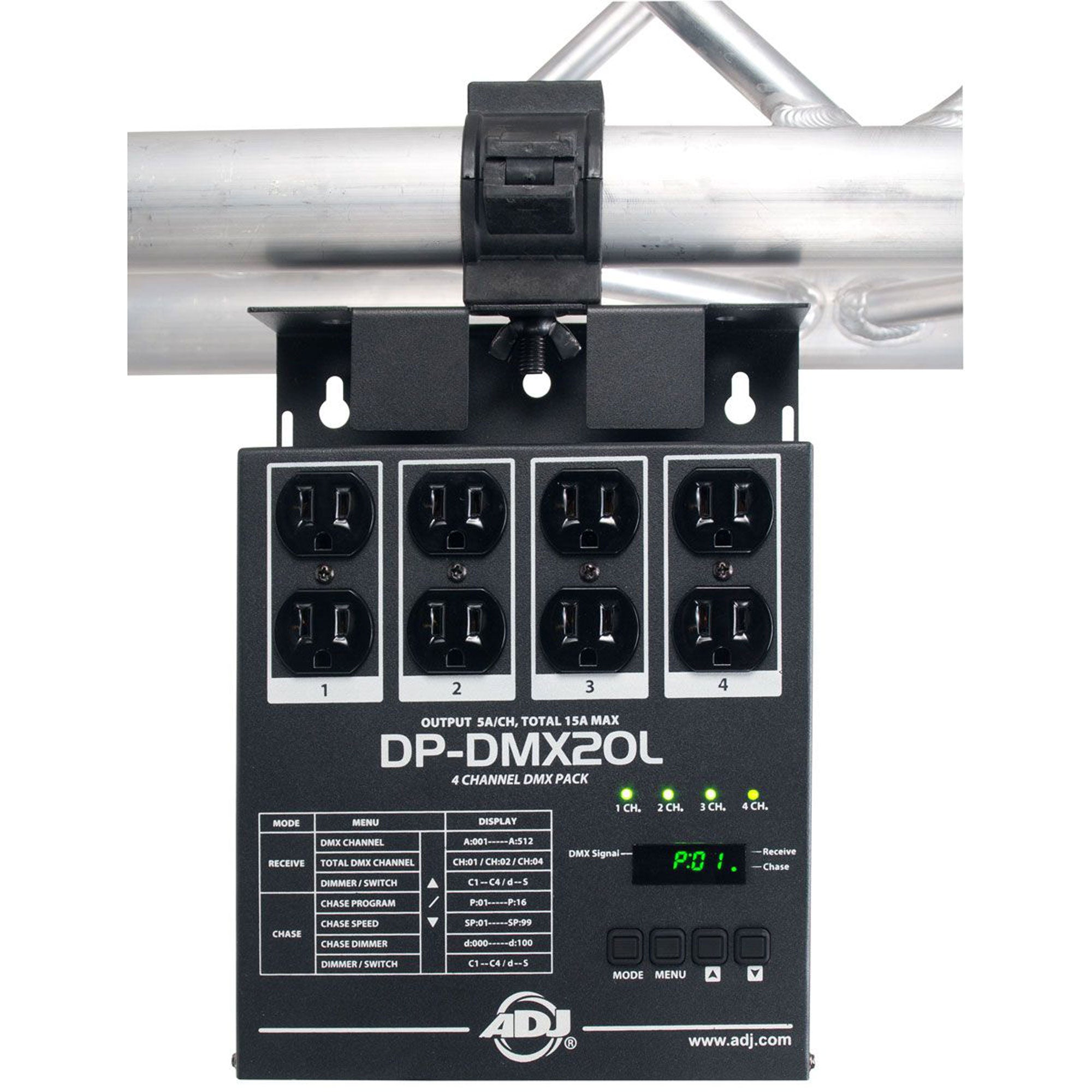American DJ DP-DMX20L 4-Channel DMX Dimmer Pack