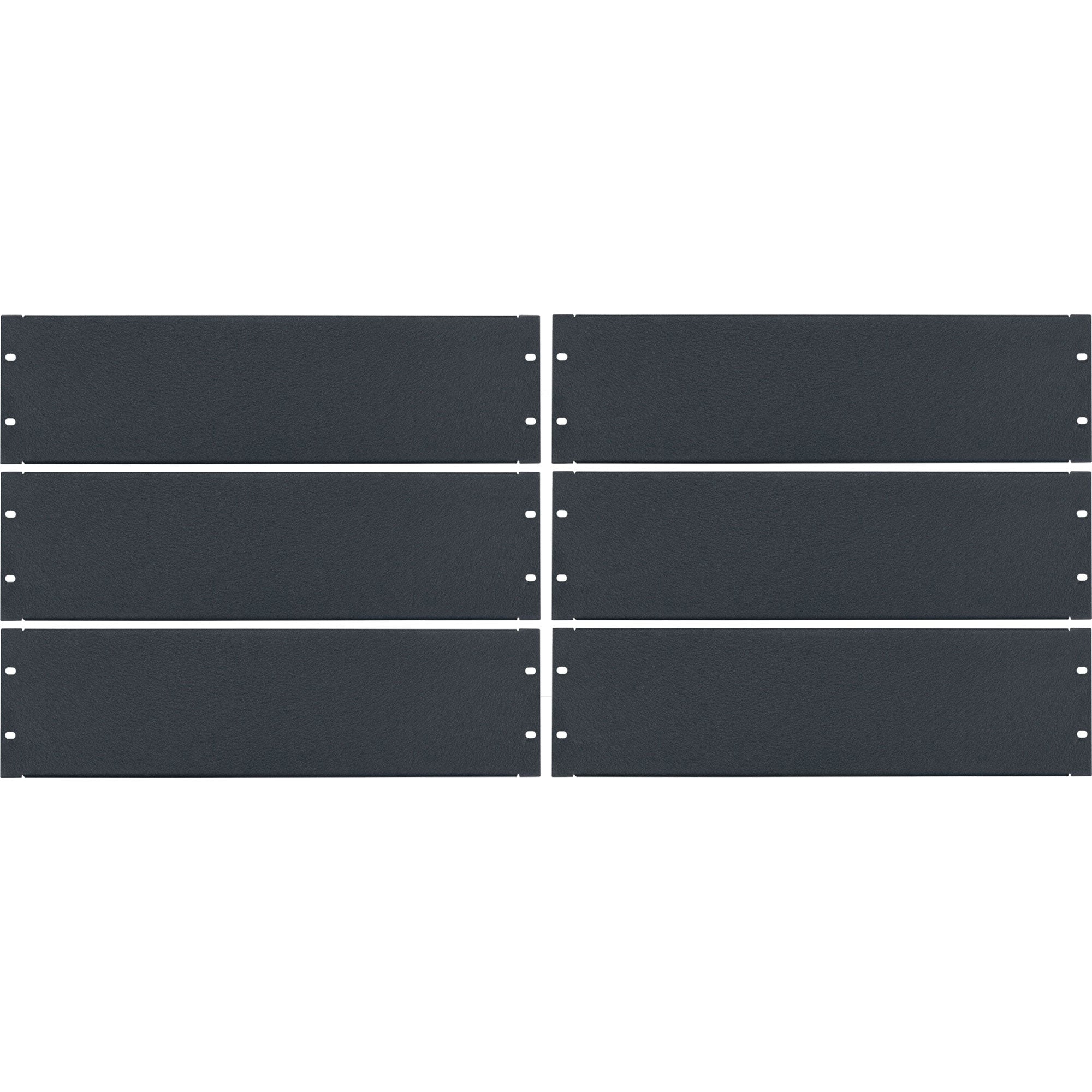 Lowell AP-3CC Blank Aluminum Flanged Panel (3U, 6 Pack)