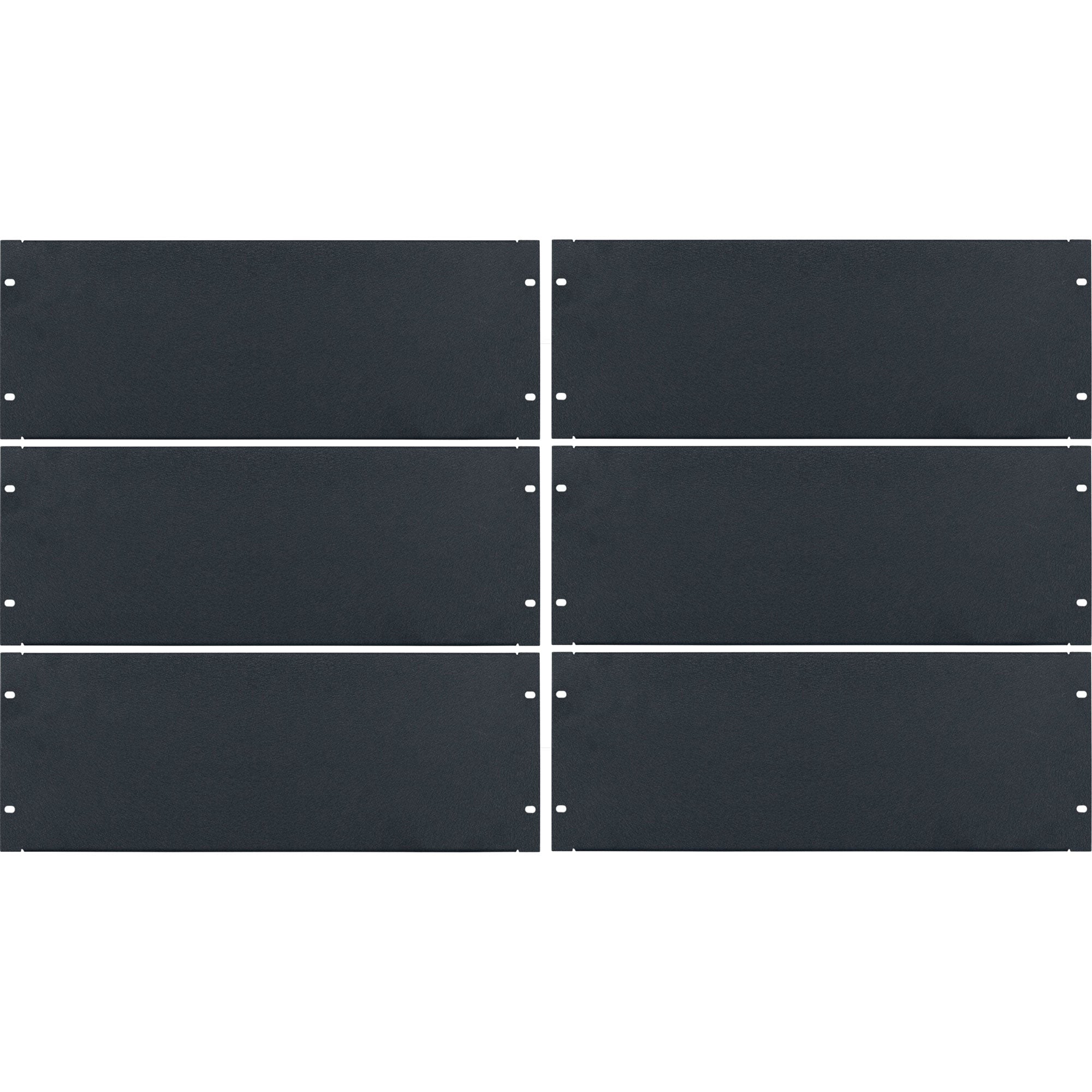 Lowell AP-4CC Blank Aluminum Flanged Panel (4U, 6 Pack)