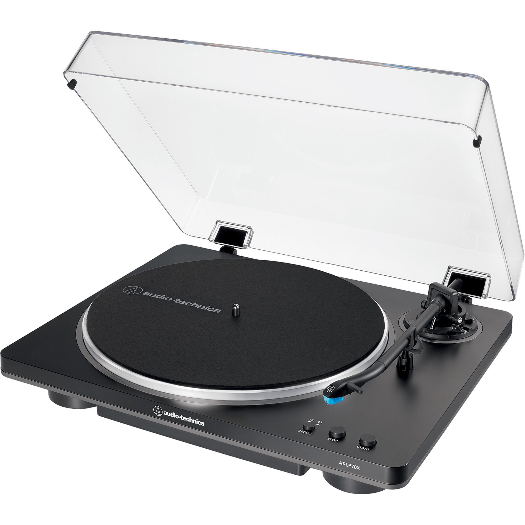 Audio-Technica AT-LP70X Fully Automatic Belt-Drive Turntable (Black/Gray)