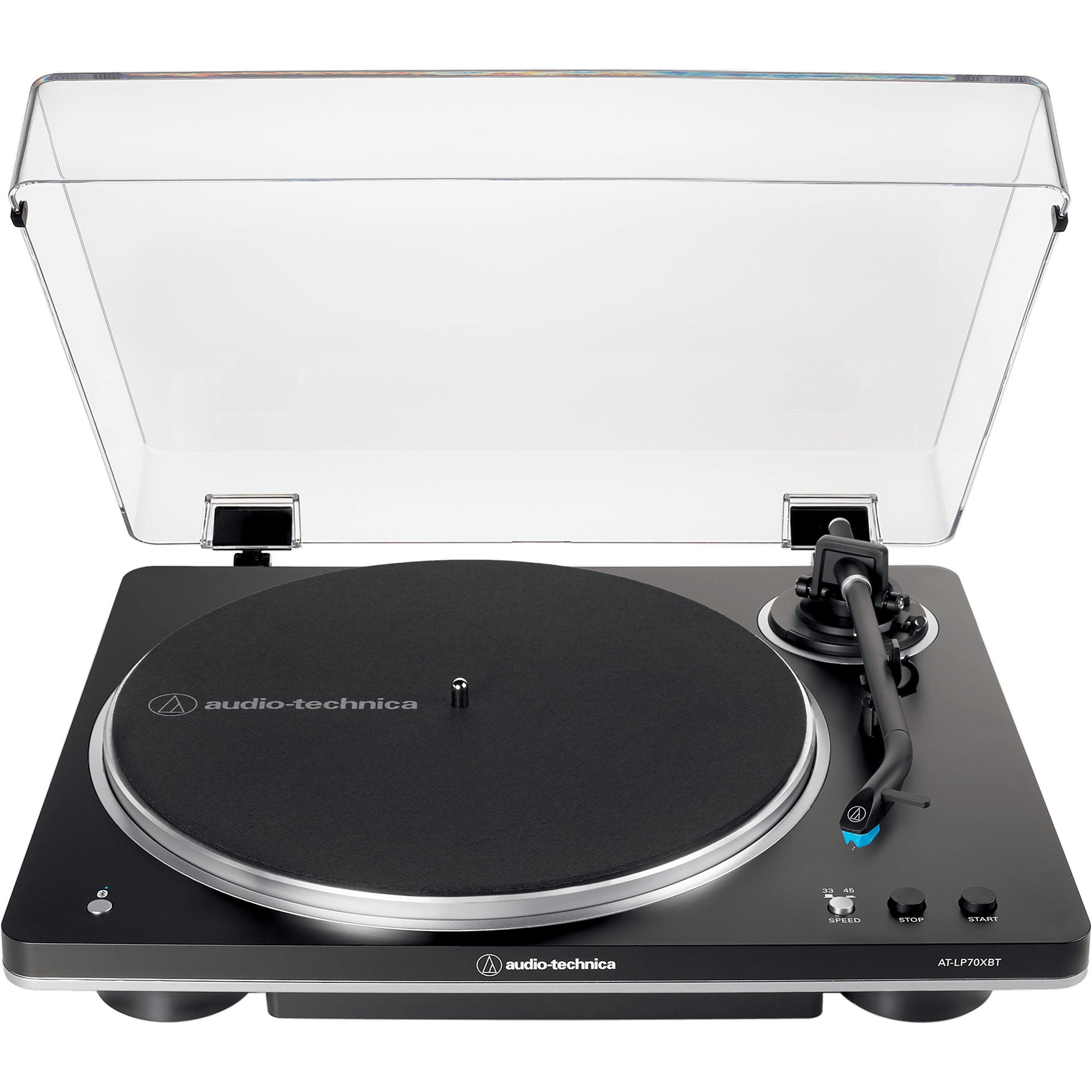 Audio-Technica AT-LP70XBT Fully Automatic Belt-Drive Turntable with Bluetooth (Black/Silver)