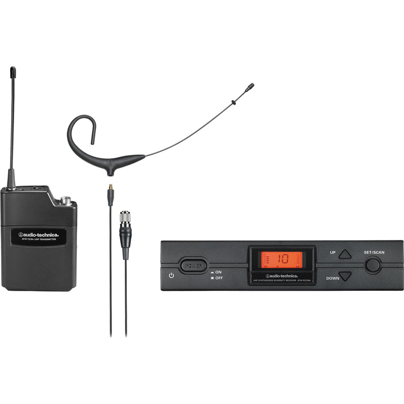 Audio-Technica ATW-2192XcI Earset Wireless Microphone System (Black, 487.125-506.500 MHz)