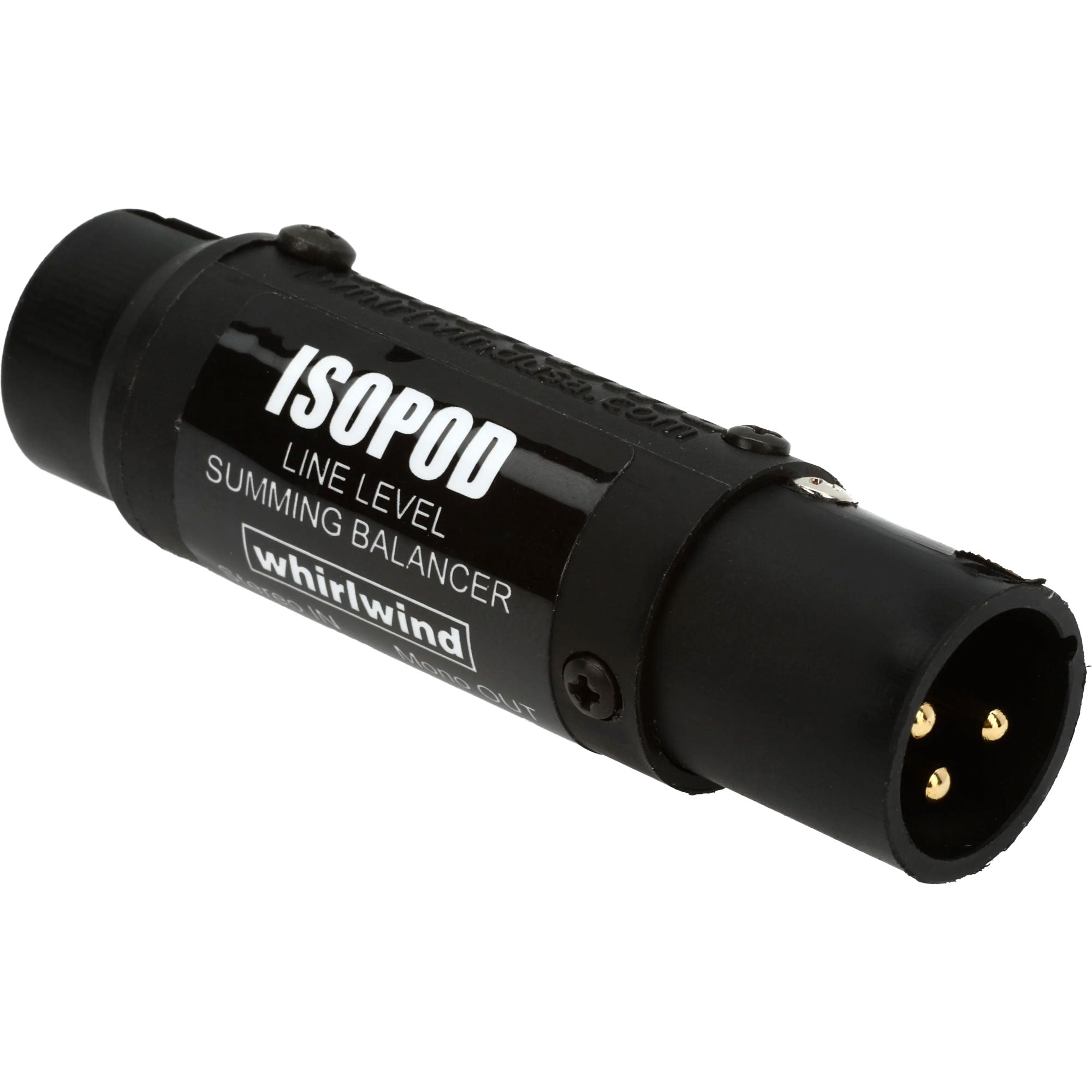 Whirlwind Isopod iPod Interface Inline Barrel (3.5mm to XLRM)