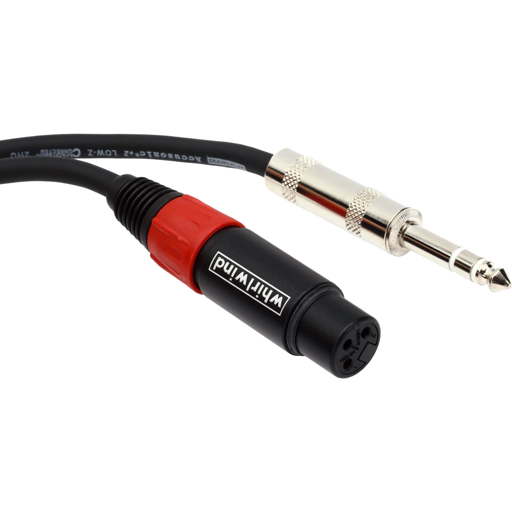 Whirlwind STF06 1/4" TRS Male to XLRF Cable (6')