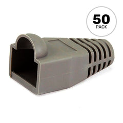 Performance Audio RJ45 CAT5, CAT5e Ethernet Network Strain Relief Boot (6.5mm, Dark Grey, 50 Pack) Image 1
