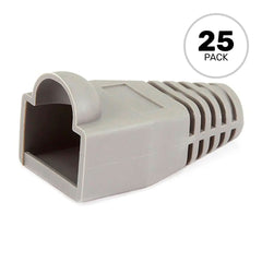 Performance Audio RJ45 CAT5, CAT5e Ethernet Network Strain Relief Boot (6.5mm, Grey, 25 Pack) Image 1