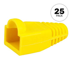 Performance Audio RJ45 CAT5, CAT5e Ethernet Network Strain Relief Boot (6.5mm, Yellow, 25 Pack) Image 1