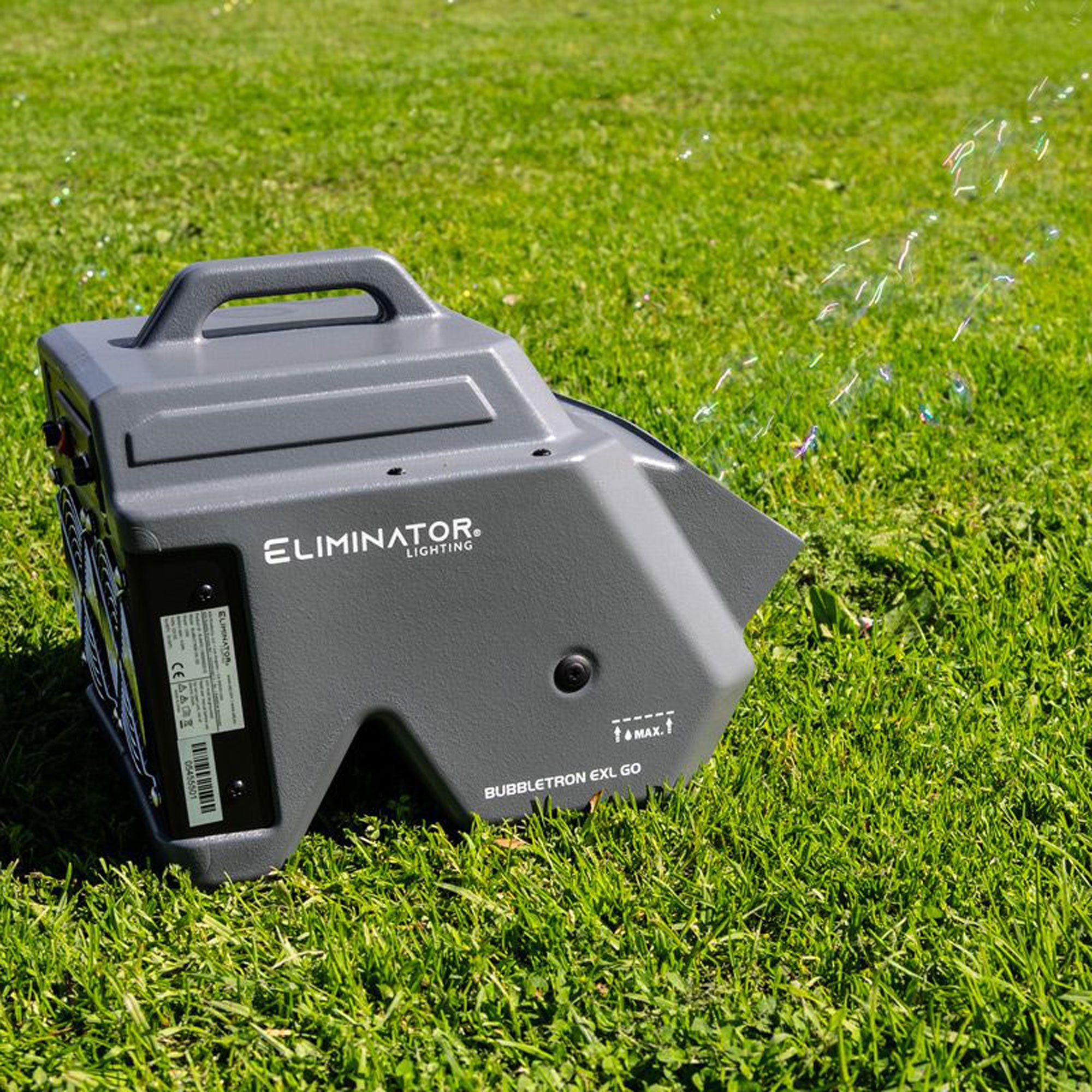 Eliminator Lighting Bubbletron EXL GO Portable Battery Powered Bubble Machine with Wireless Remote