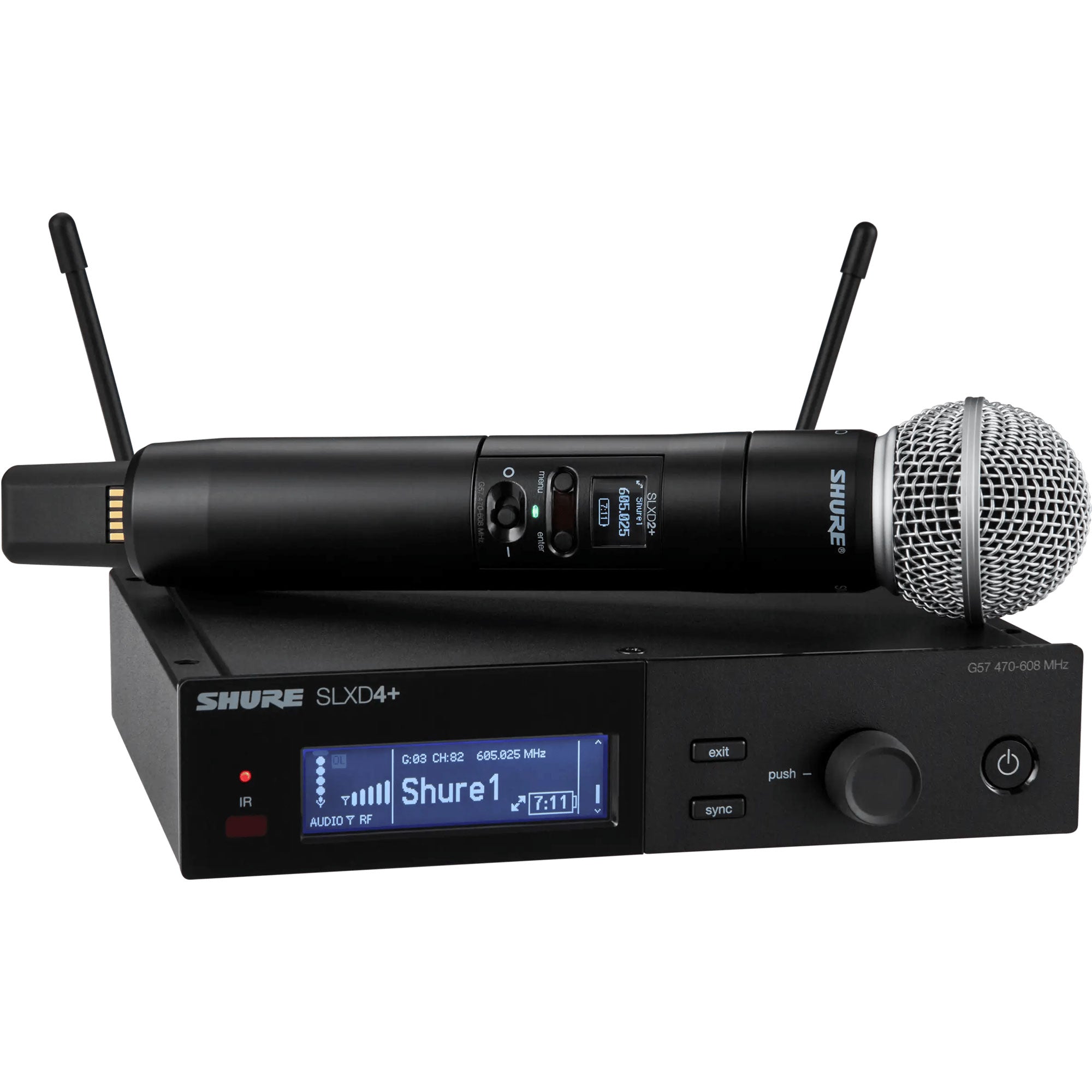 Shure SLXD24+/58 Digital Wireless SM58 Handheld Mic System (G57: 470-608 MHz)