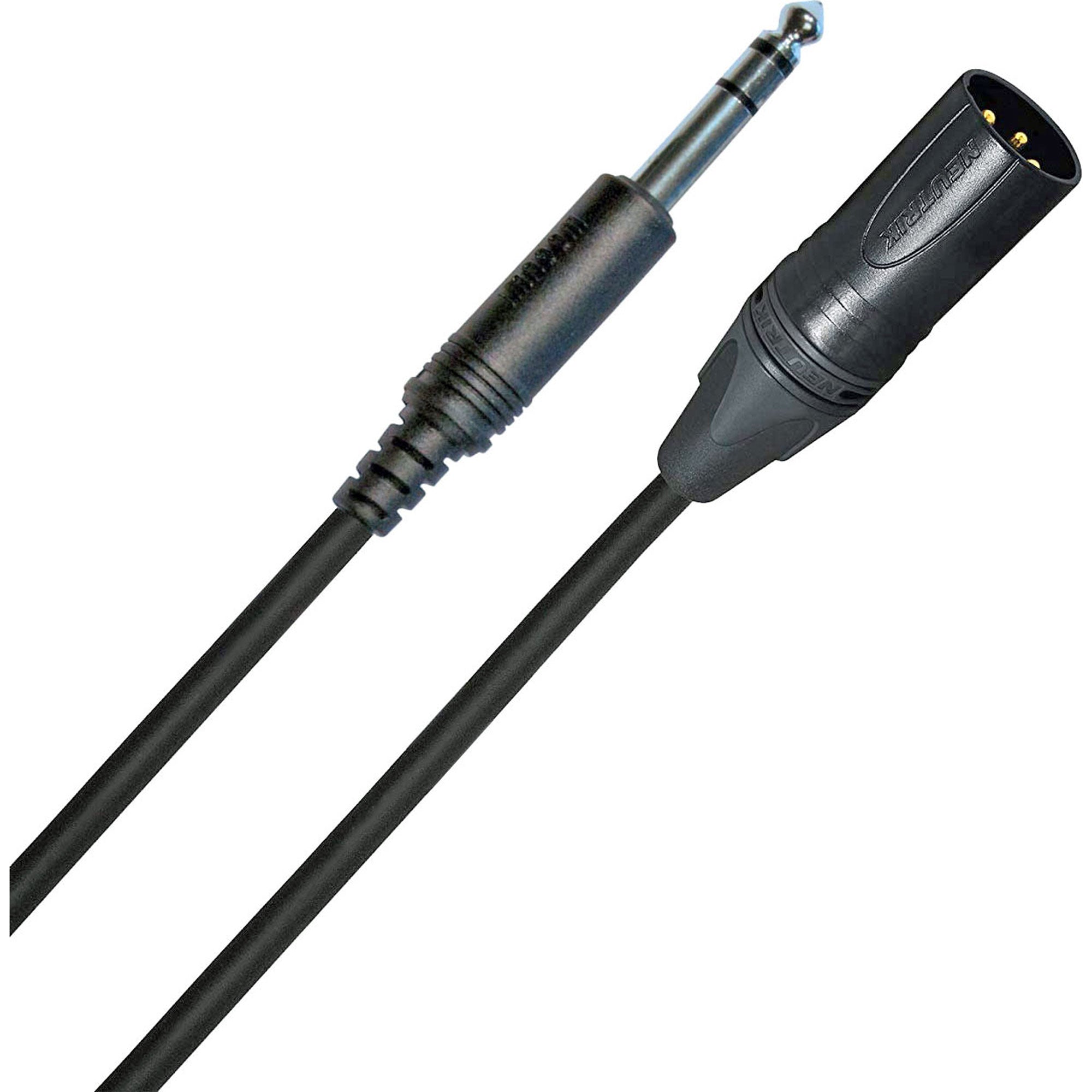 Performance Audio Male XLR to 1/4" Phone TRS Cable (5')