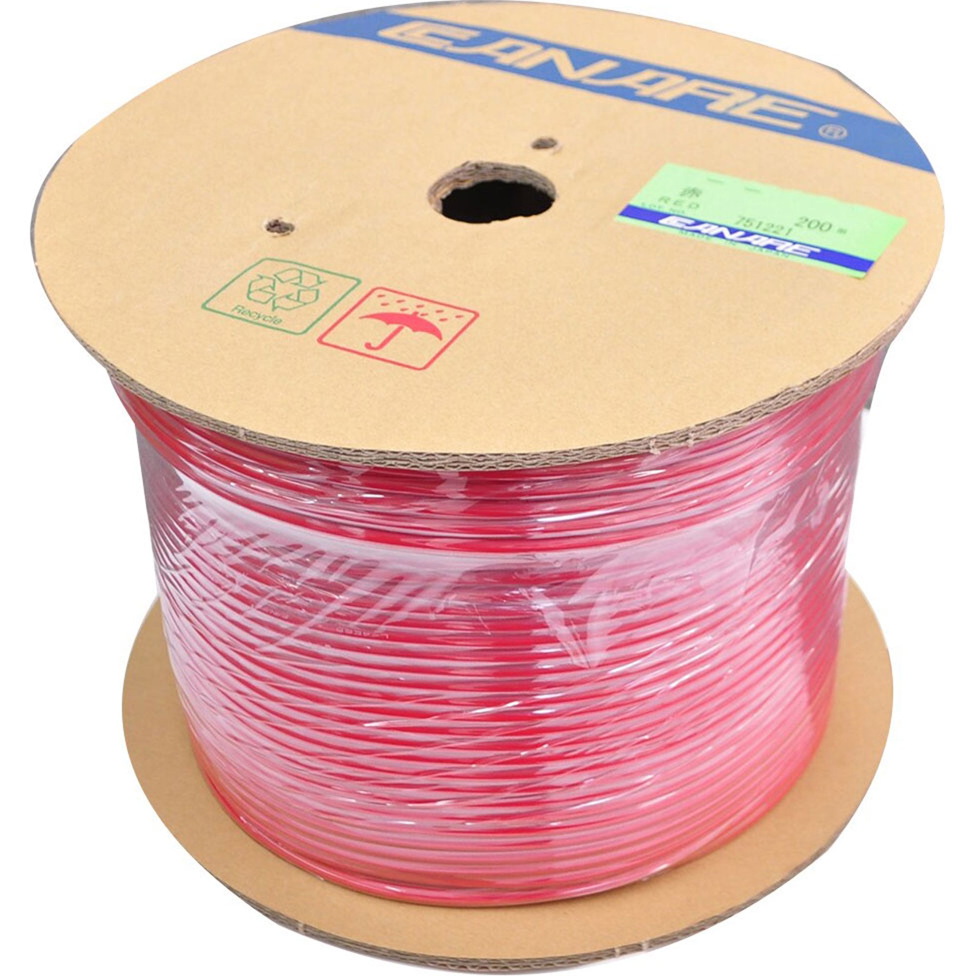 Canare L-2T2S 2-conductor Microphone Cable (Red, 656'/200m)