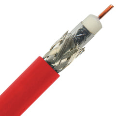 Custom Cable 9 Feet of Canare L-4CFB Red Wire Image 1