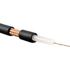 Custom Cable 2 Feet of Canare LV-61S Black Wire Image 1