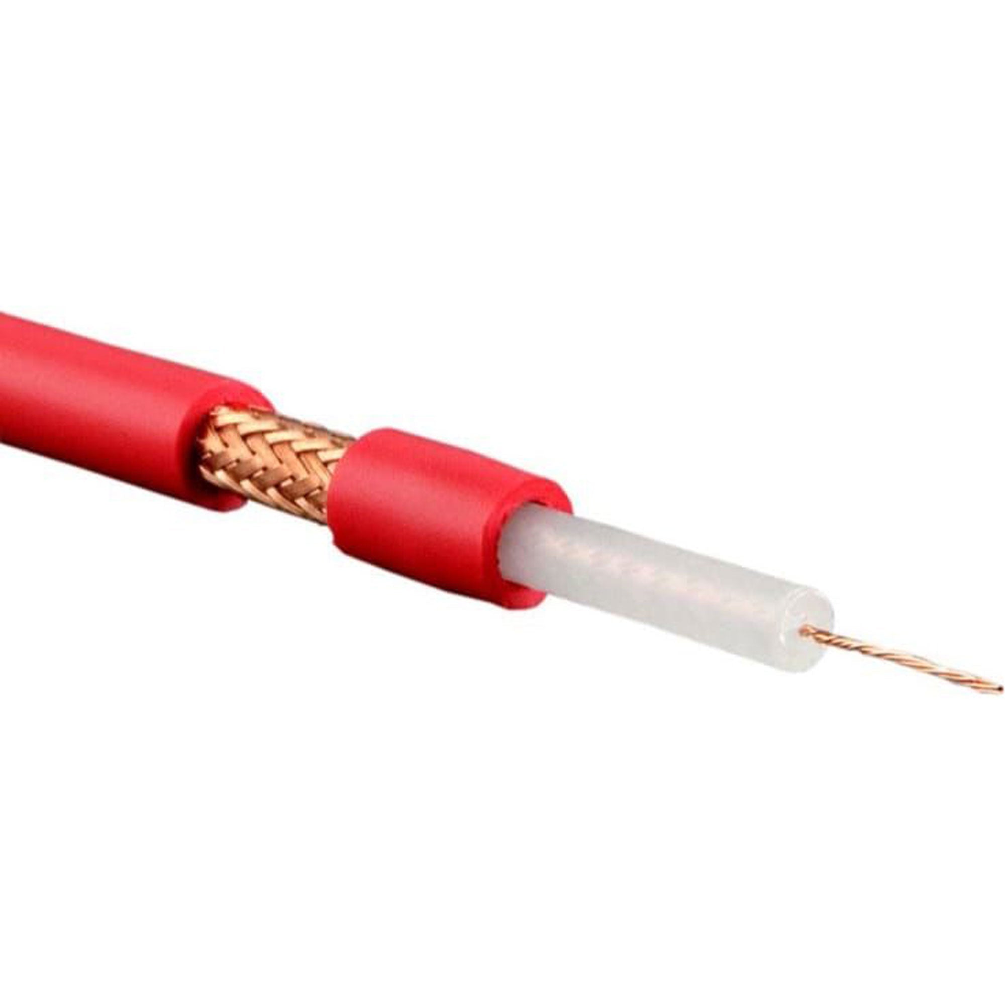 Custom Cable 6 Feet of Canare LV-61S Red Wire