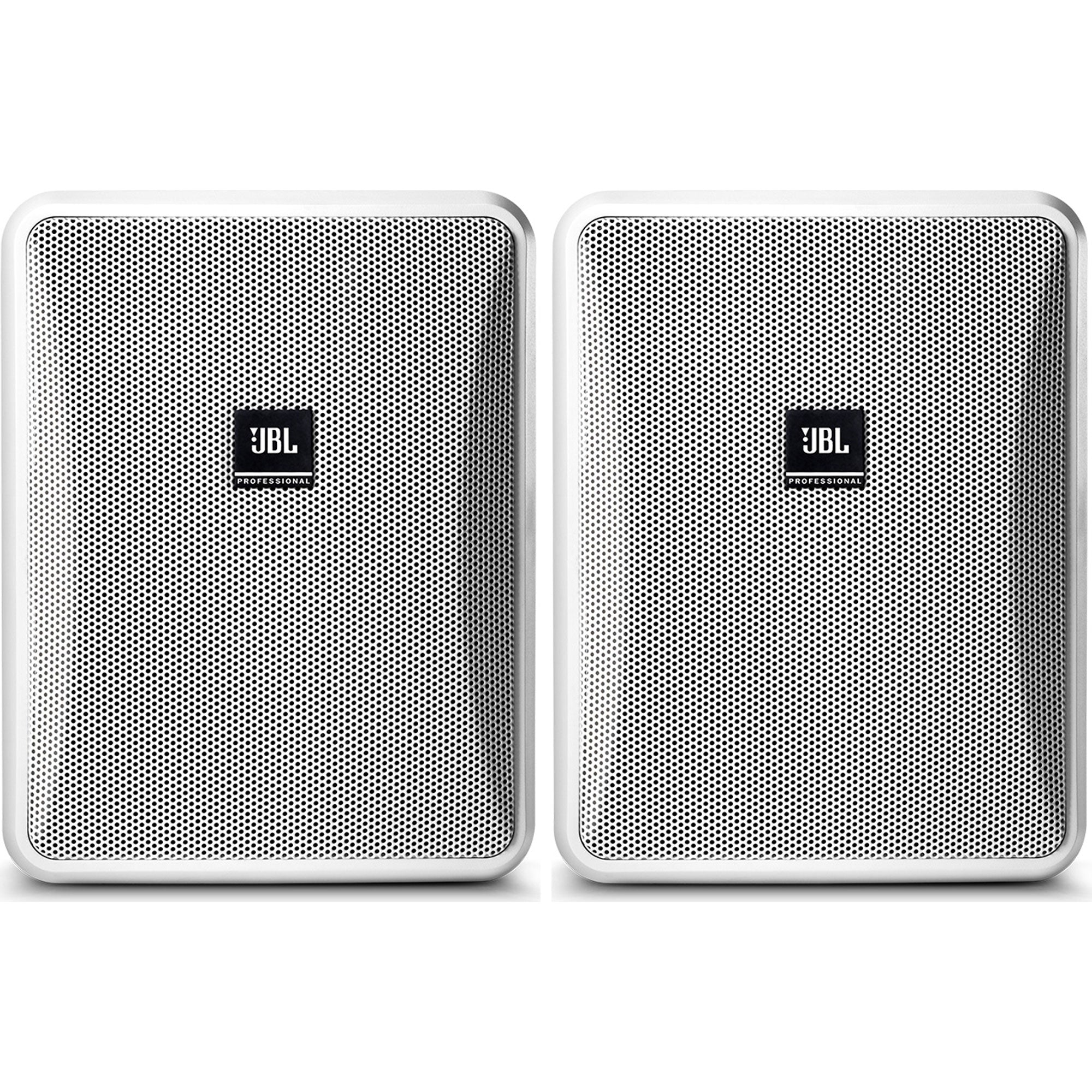 JBL Control 25-1L 5.25" Compact 8-Ohm Indoor/Outdoor Background/Foreground Speaker (White, Pair)