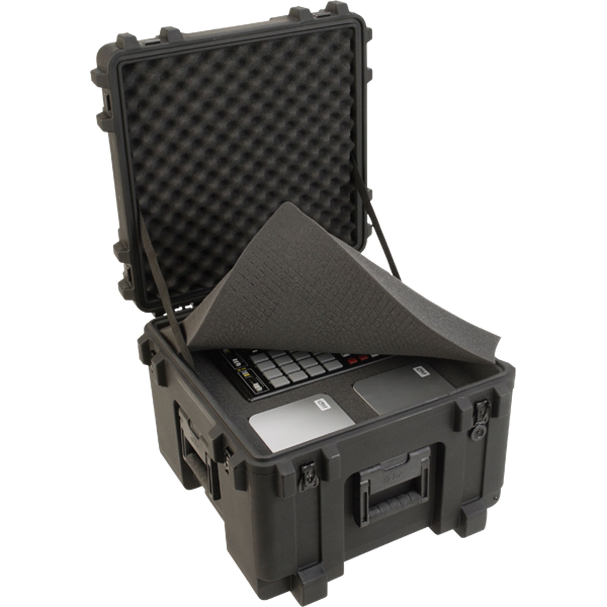 SKB 3R1919-14B-CW Roto-Molded Mil-Standard Waterproof Utility Case with Wheels (Cubed Foam)